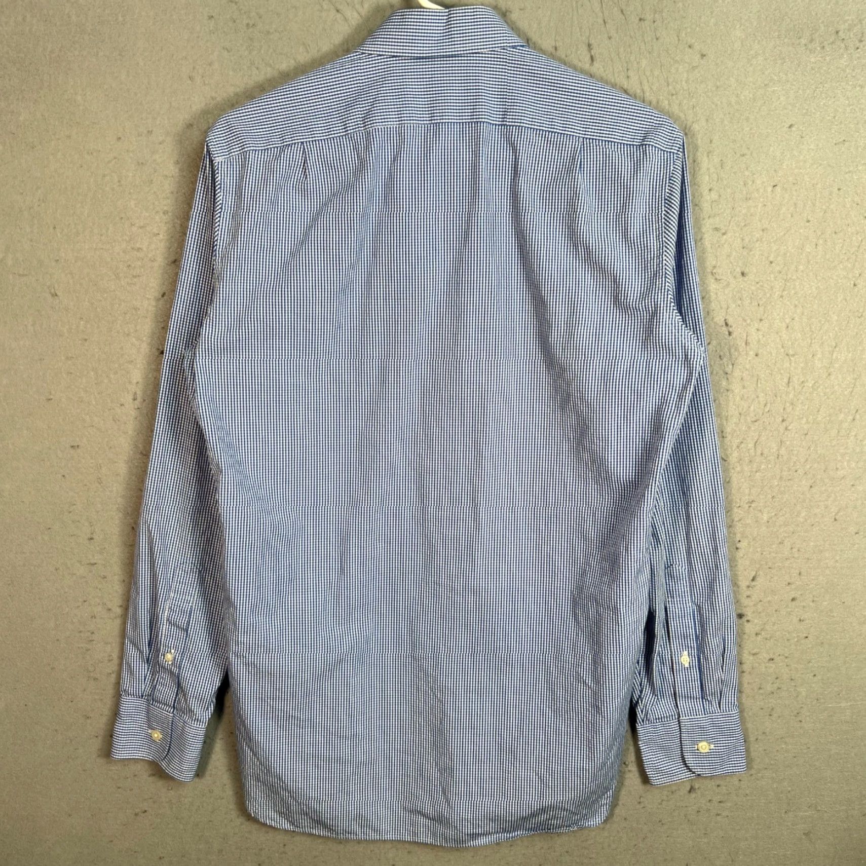 J.Crew J.CREW Blue Gingham Check Shirt Mens Small Button-Up Long Sleeve Cotton Casual Size US S / EU 44-46 / 1 - 2 Thumbnail