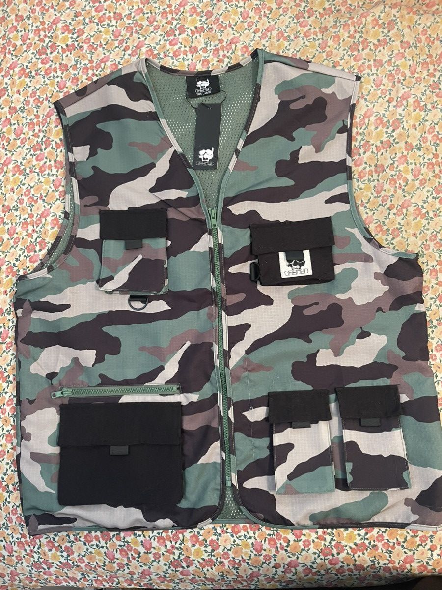 G59 Records $uicideboy$ Gree Camo Vest Size US L / EU 52-54 / 3 - 1 Thumbnail
