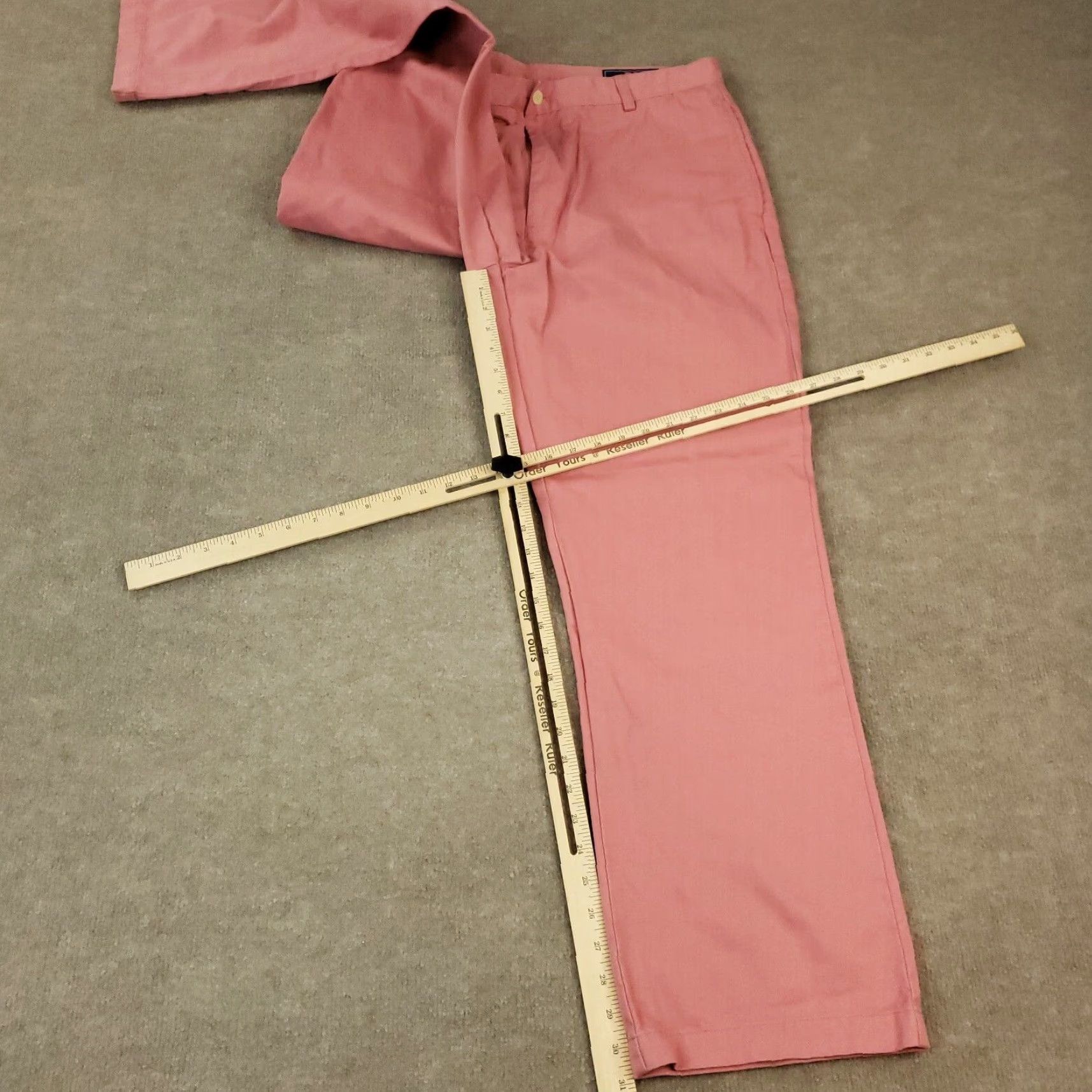 Vineyard Vines Vineyard Vines Pink Chino Pants Mens 36x32 Straight Leg Cotton Size US 36 / EU 52 - 2 Thumbnail