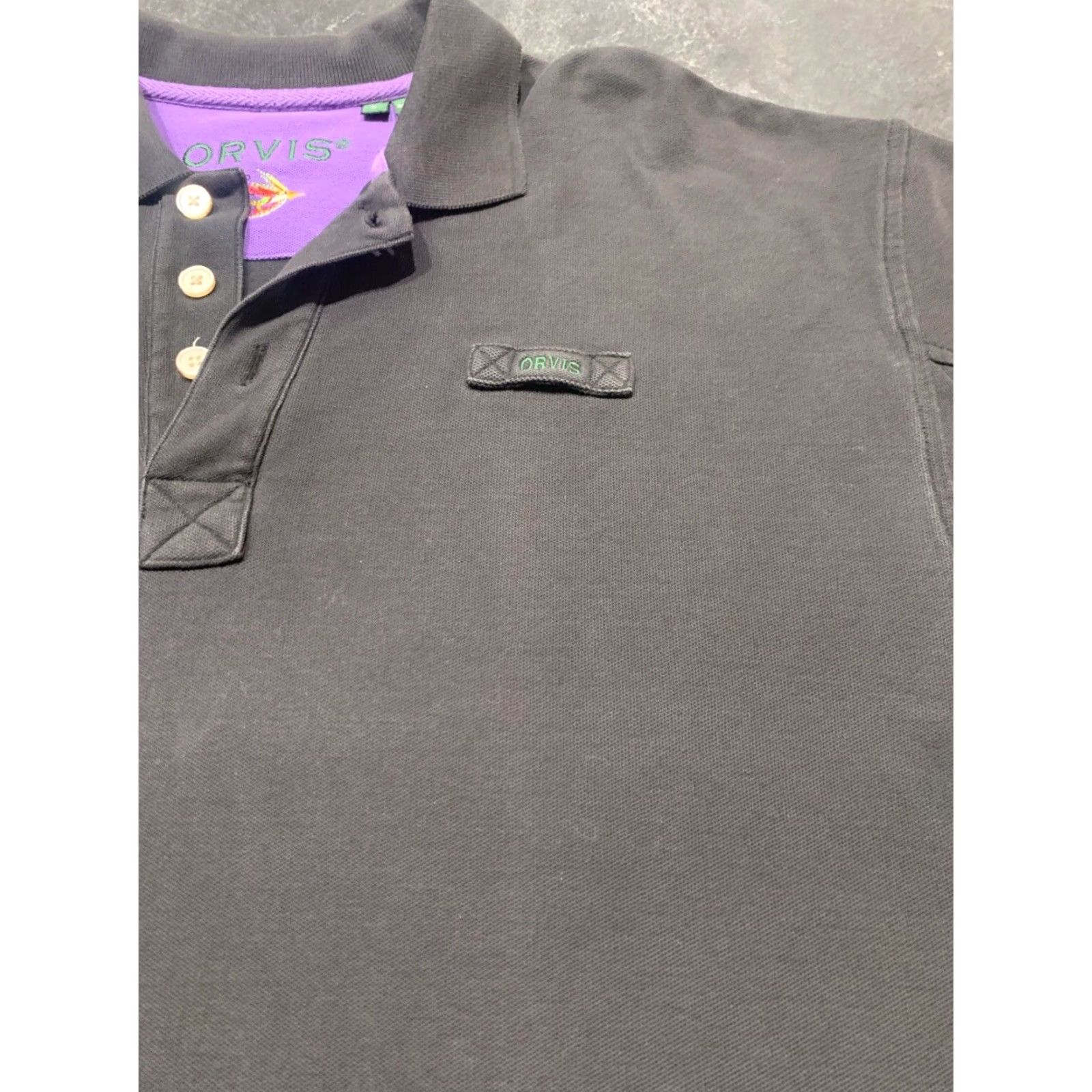 Orvis Orvis Fly Fishing Polo Shirt Black Short Sleeve Adult Large Logo Casual Mens Size US L / EU 52-54 / 3 - 4 Thumbnail