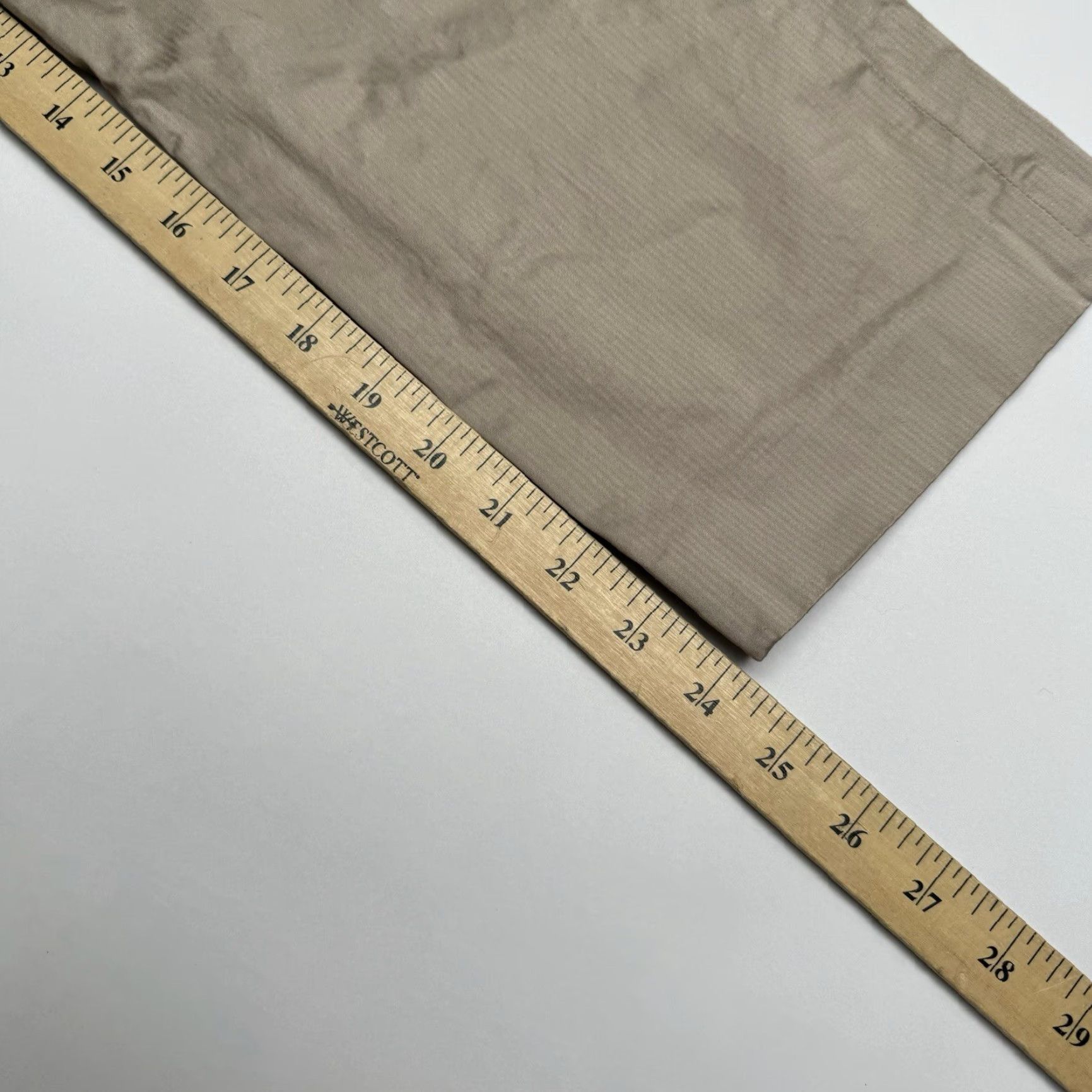 Banana Republic VINTAGE Banana Republic Martin-Fit Women's Pants Size 8 Beige Khakis Stretch Straight 26in Inseam Size 30" / US 8 / IT 44 - 7 Thumbnail
