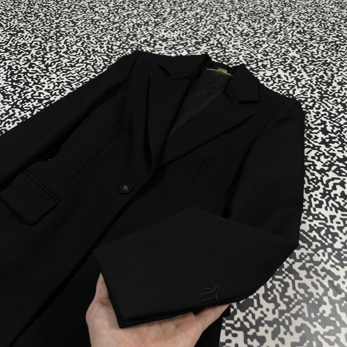 Versace Vintage 90s Gianni Versace Couture G Logo Luxury Blazer Size S / US 4 / IT 40 - 6 Thumbnail
