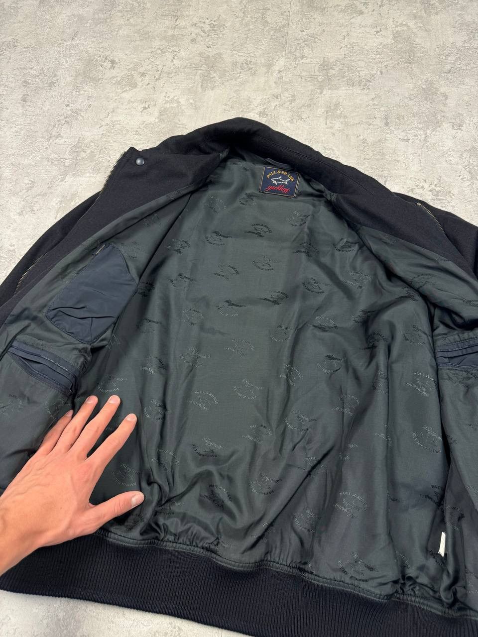 Paul & Shark Paul Shark Yachting Men's Wool Bomber Jacket Size L Size US L / EU 52-54 / 3 - 15 Thumbnail