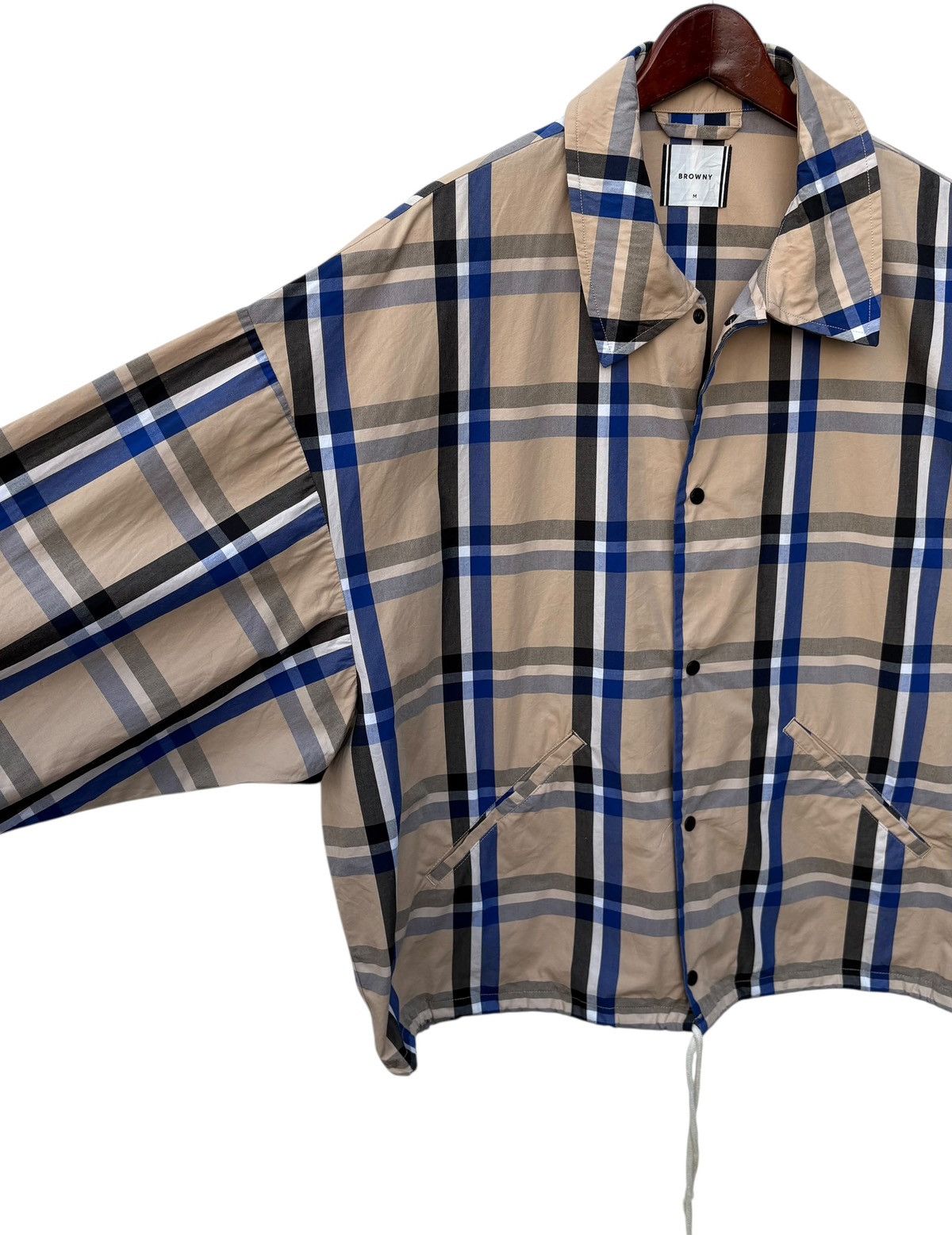 Japanese Brand Browny Nova Check Snap Button Light Jacket Size US L / EU 52-54 / 3 - 6 Thumbnail