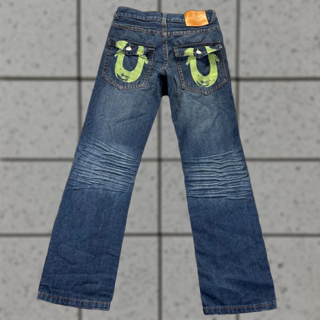 【超美品】トゥルーレリジョン LOGAN SUPER T JEAN TRUE RELIGION Logan Super T Jeans Men's USA Size 34/29 Thick