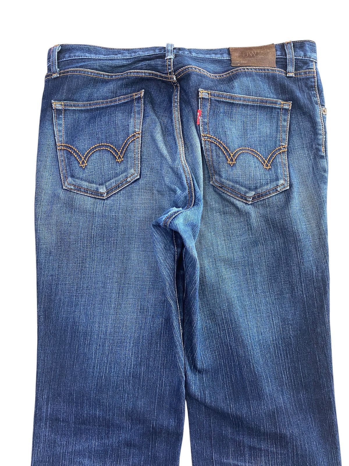 Edwin Edwin 504 Whiskers Faded Wash Style Loose Jeans Size US 34 / EU 50 - 4 Thumbnail
