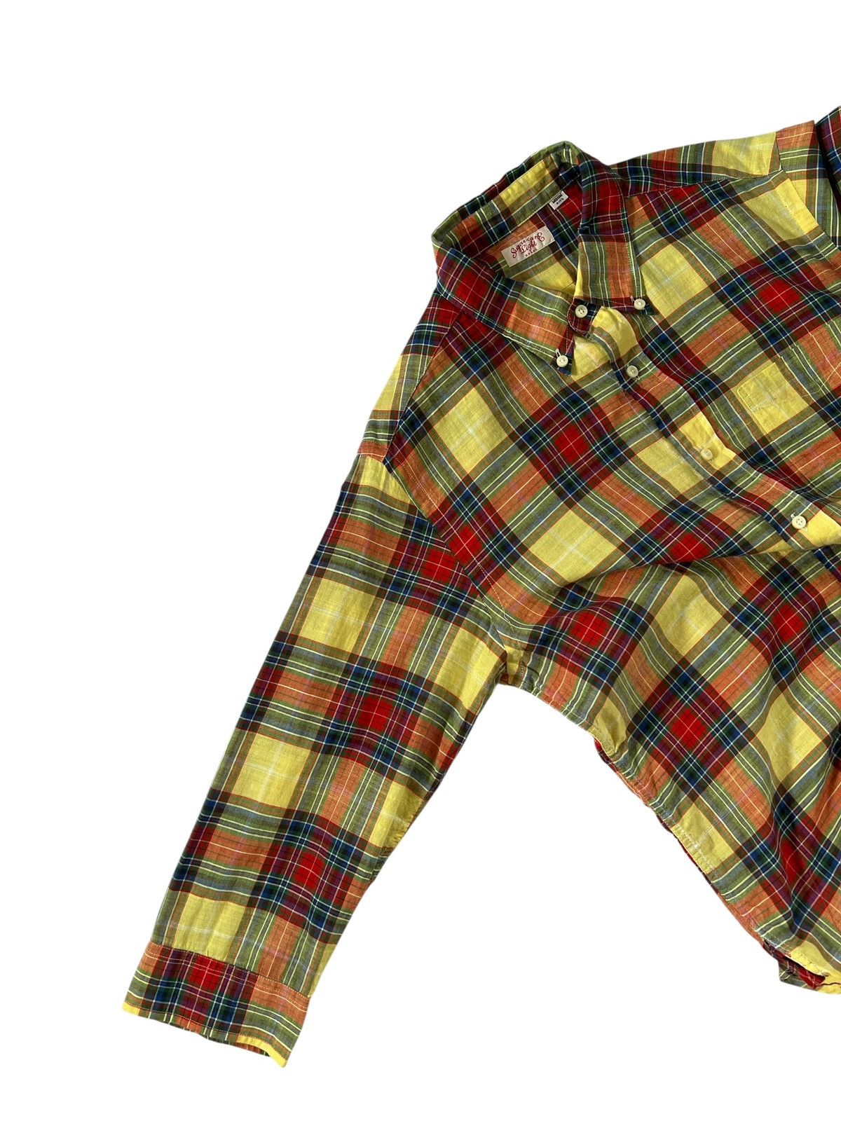 Sugar Cane Sugar Cane Light Plaid Half Sleeve Button Up Shirt Size US M / EU 48-50 / 2 - 10 Thumbnail