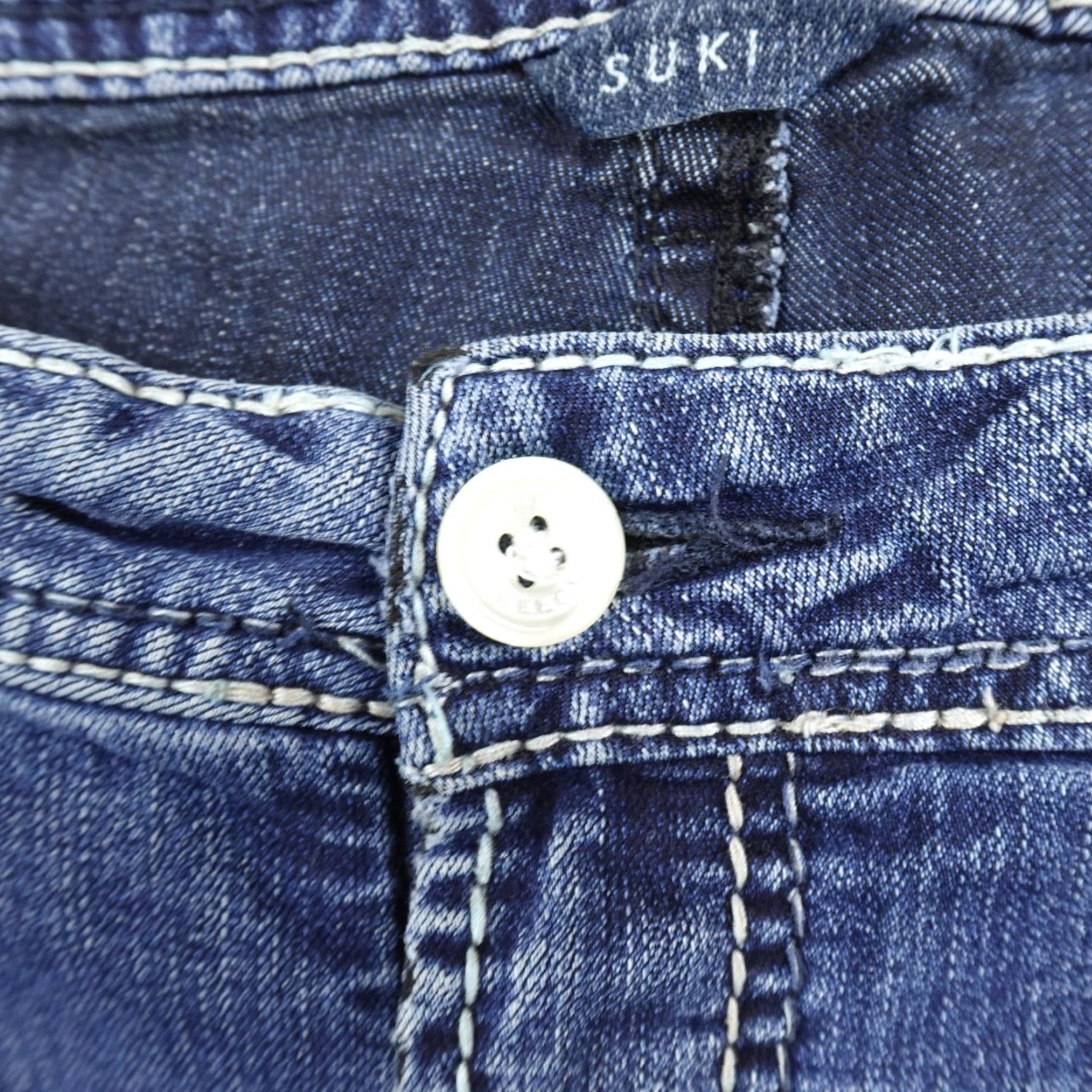 Silver Jeans Co. Silver Jeans Suki Jeans Womens 34 Dark Blue Denim Bootcut Stretch Western Flex 5-Pocket Size 24" / US 00 / IT 34 - 7 Thumbnail