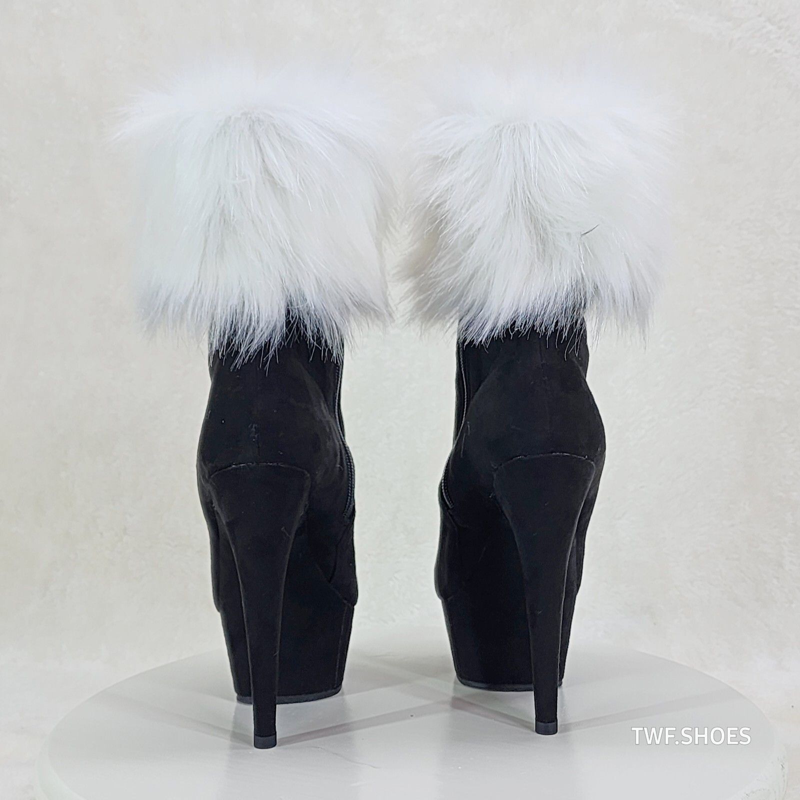 Other 1000 Furry Faux Fur Changeable Cuffs / Collars Platform Ankl Size US 12 / IT 42 - 4 Thumbnail