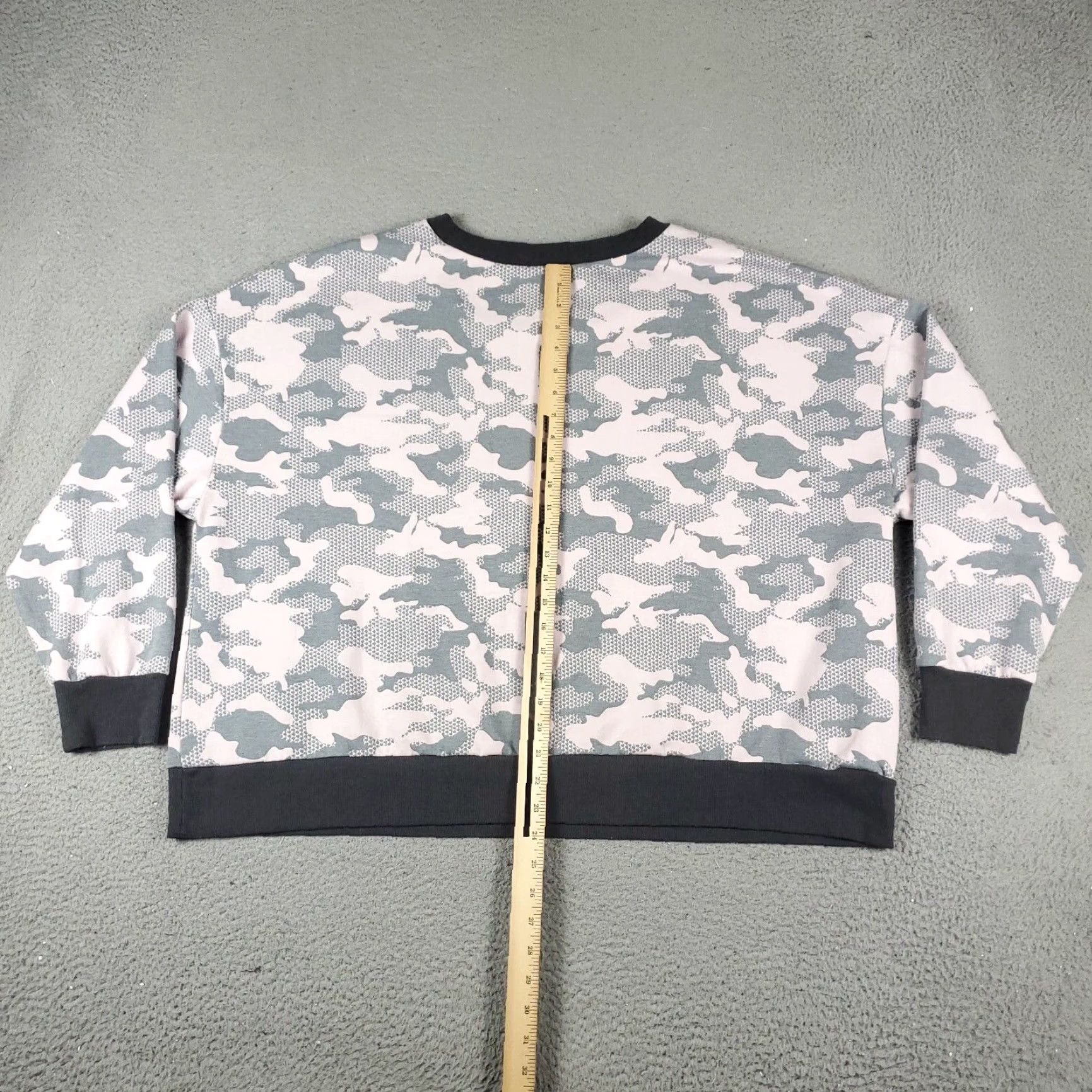 Reebok Reebok Womens Sweater Pullover 3XL Camouflage Gray Casual All Seasons Ladies Size XXL / US 16-18 / IT 52-54 - 5 Thumbnail
