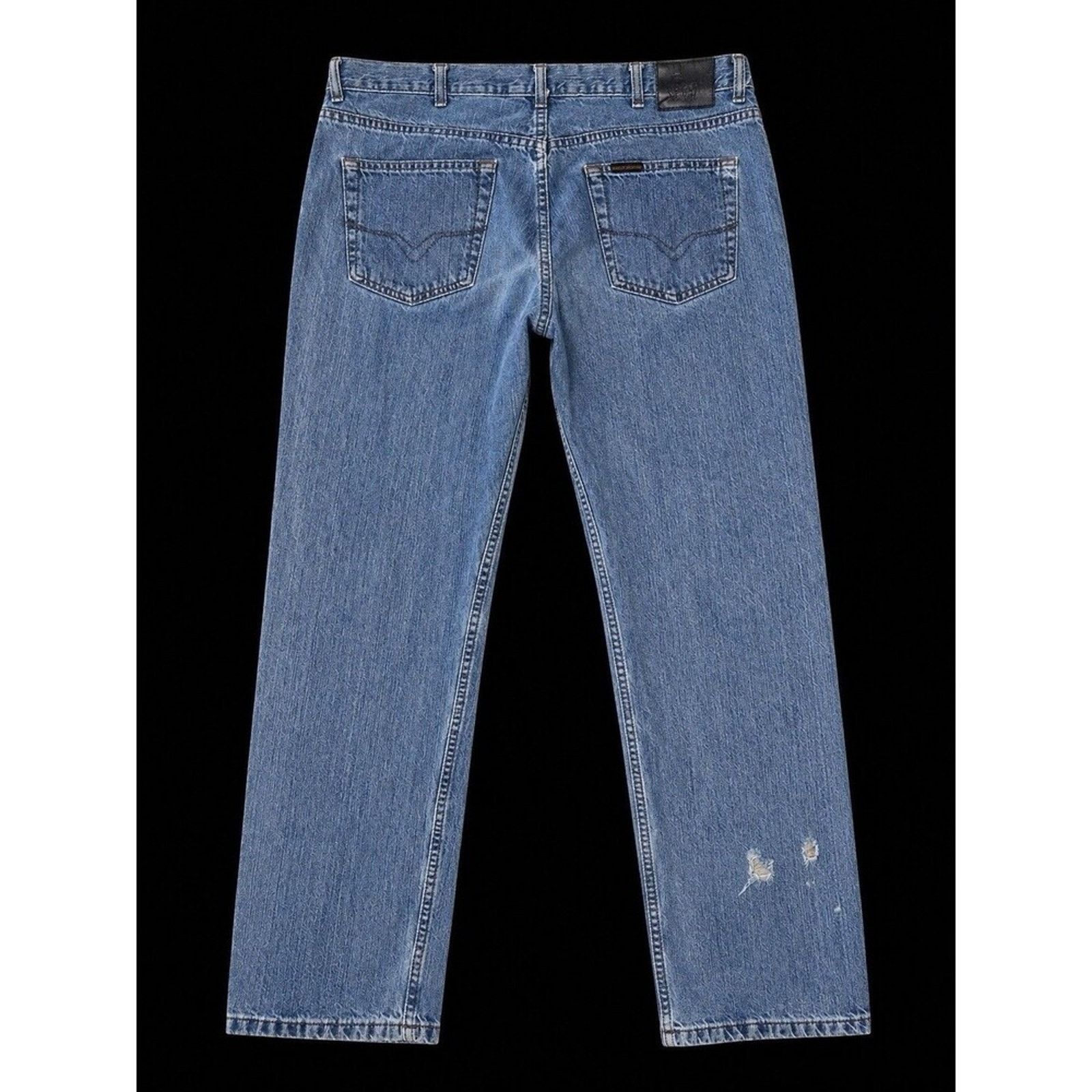 Harley Davidson Harley-Davidson Jeans Mens 38x34 Distressed Biker Motorcycle Size US 38 / EU 54 - 2 Thumbnail