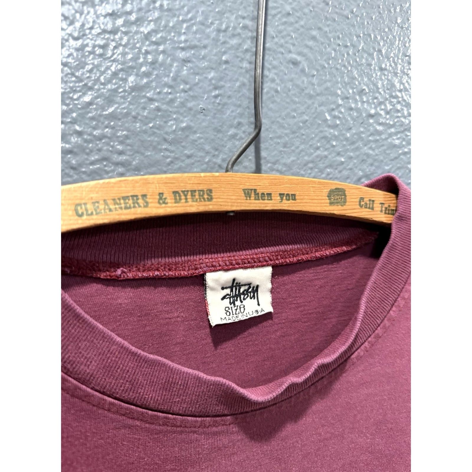 Vintage VINTAGE Stussy T-Shirt 90s Men Large Red Cotton Tee Shirt Shirt Size US L / EU 52-54 / 3 - 2 Thumbnail