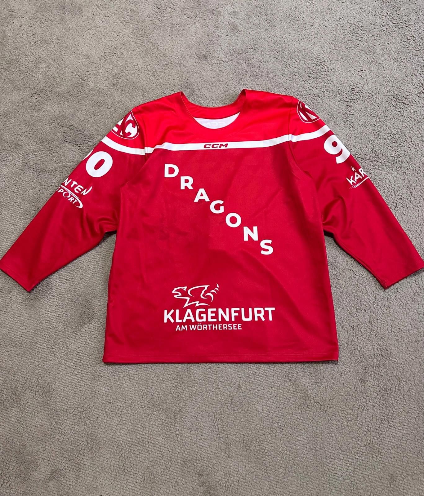 Ccm CCM KAC Klagenfurt Dragons Ice Hockey Jersey Sz XL #90Gasser Size US XL / EU 56 / 4 - 1 Thumbnail