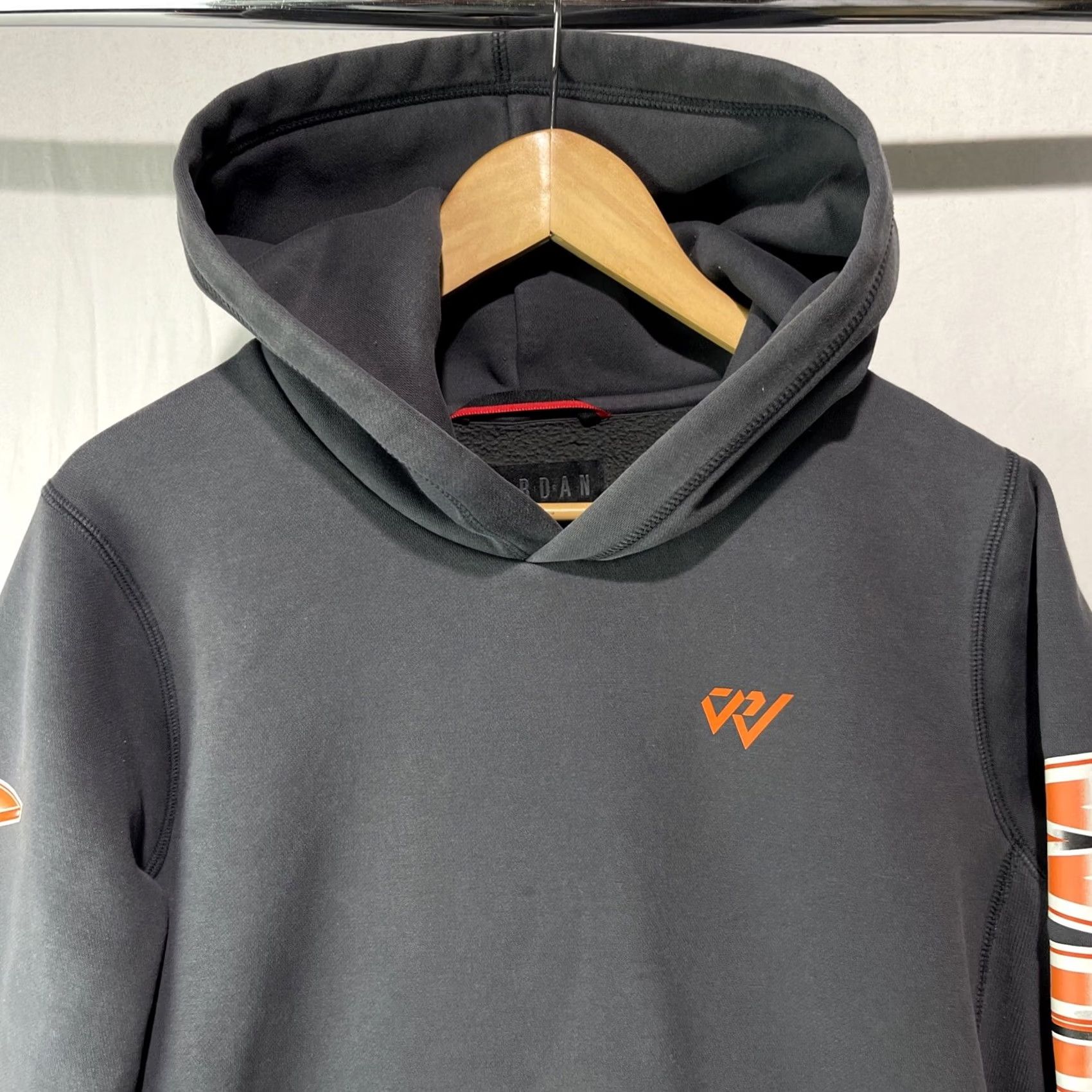 Jordan Brand Air Jordan Hoodie Mens S Gray Graphic Print Why Not Russell Westbrook Fleece City Sports Retro Player Logo Pullover Size US S / EU 44-46 / 1 - 7 Thumbnail