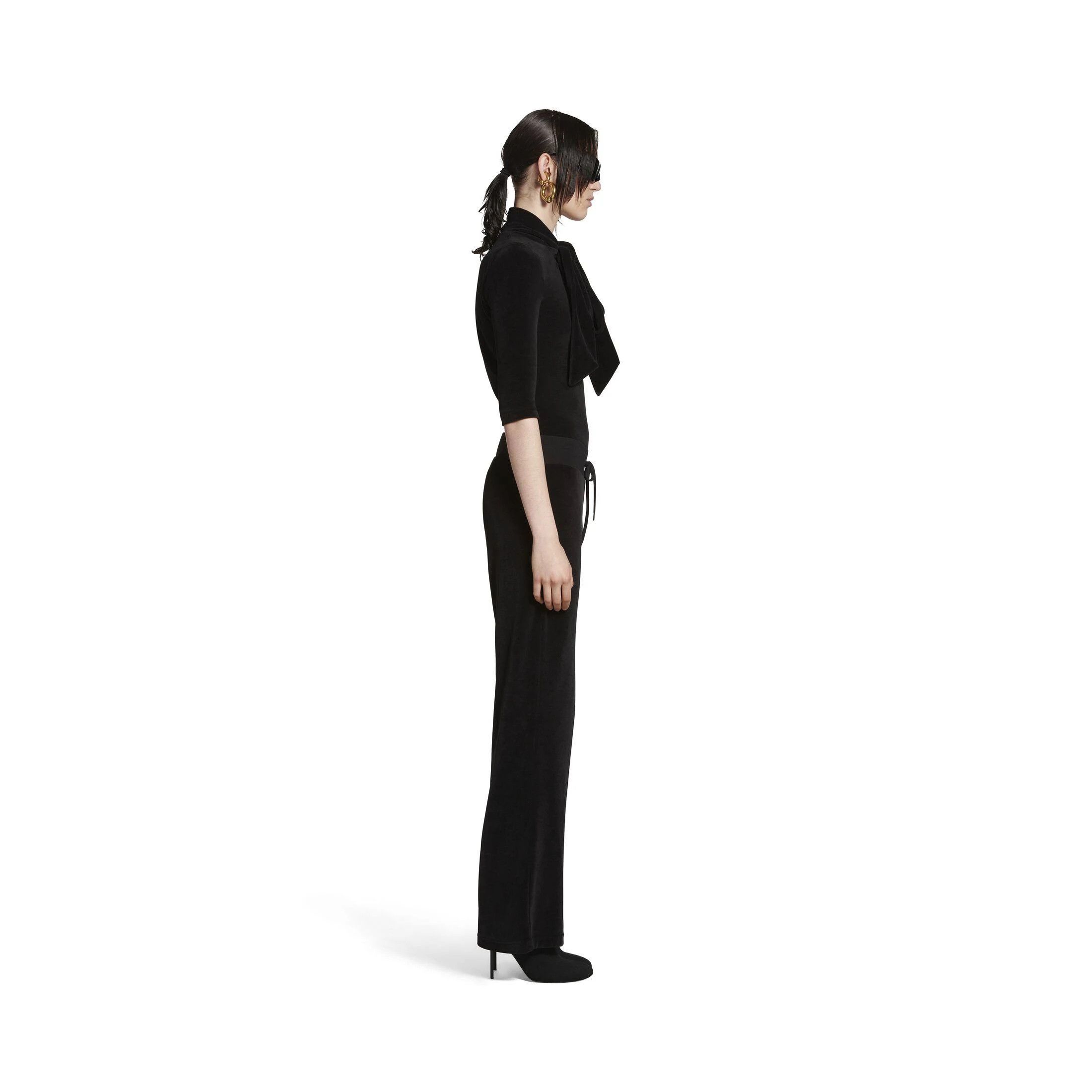 Balenciaga o1mt1gz0924 Scarf Fitted Turtleneck in Black Size S / US 4 / IT 40 - 7 Thumbnail