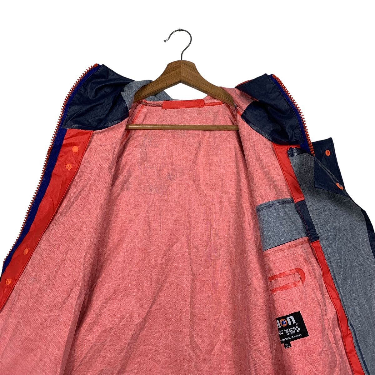 Japanese Brand Union 76 Racing Hooded Windbreaker Jacket Size US XXL / EU 58 / 5 - 13 Thumbnail
