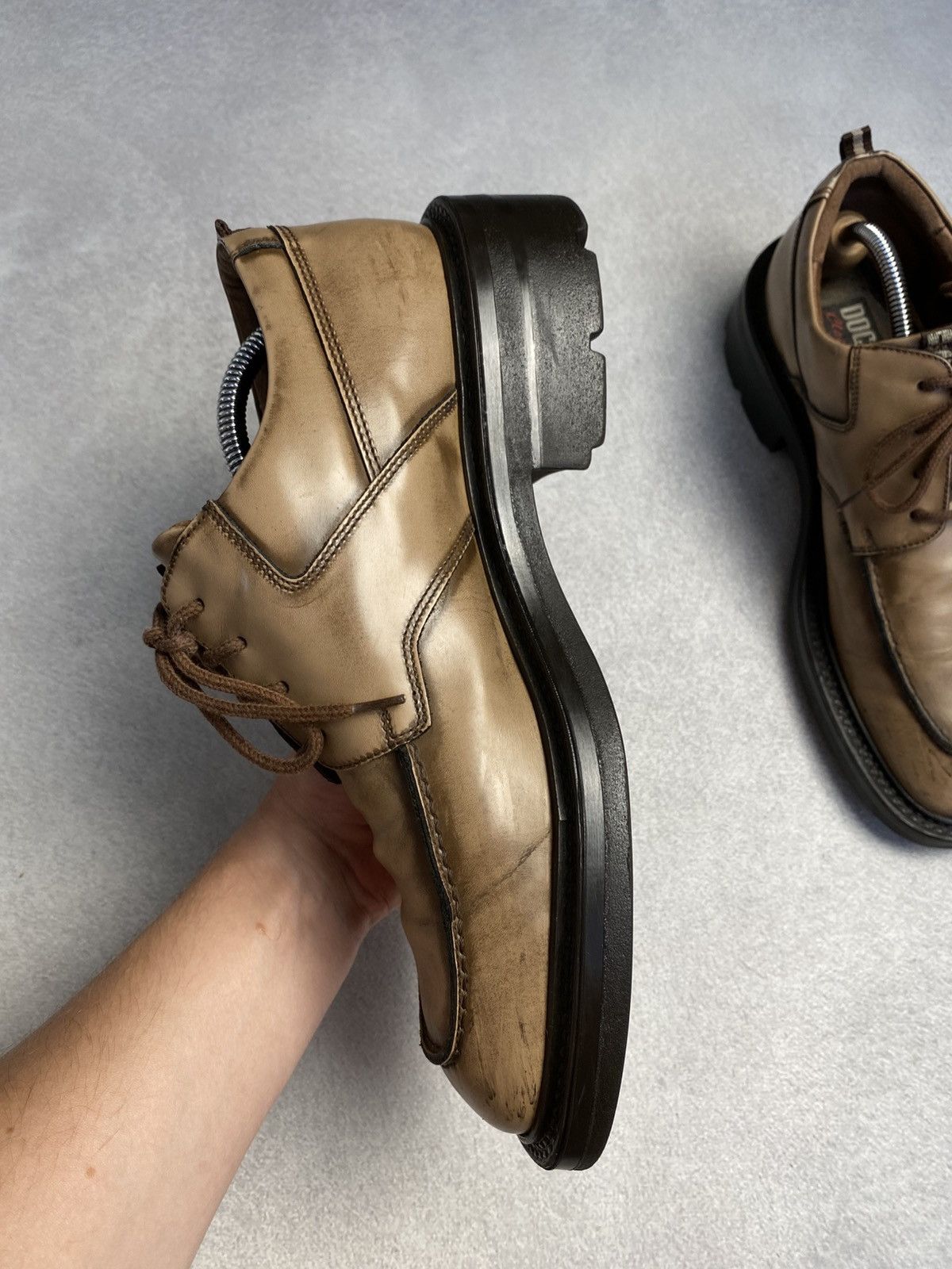 Dockers Dockers Vintage Chunky Leather Platform Boots avant garde Size US 10 / EU 43 - 7 Thumbnail