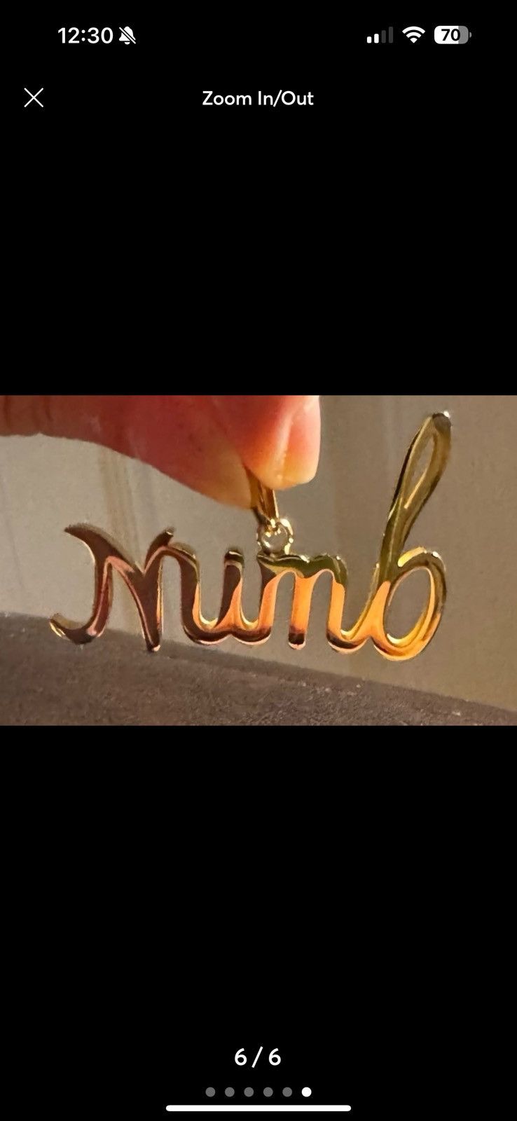 Revenge XXXTentacion Gold NUMB pendant Size ONE SIZE - 6 Thumbnail