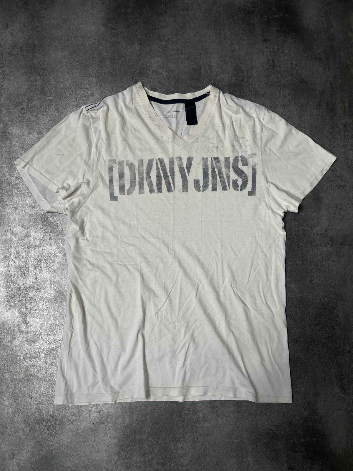 DKNY 🔥RARE🔥DKNY Vintage Y2K Tee Spellout Hype Size US M / EU 48-50 / 2 - 1 Thumbnail