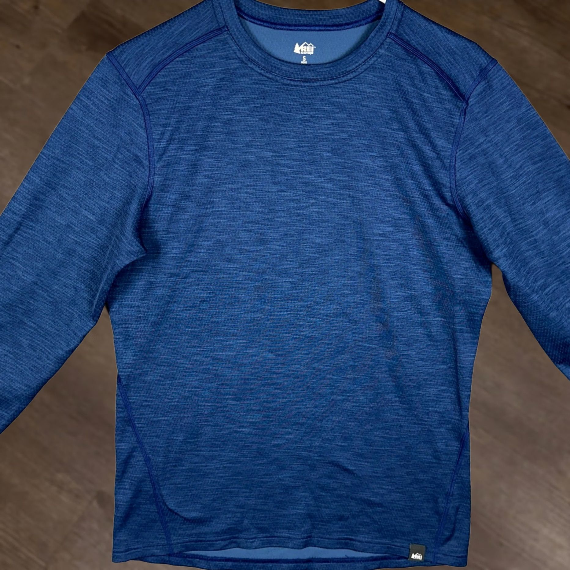 Vintage REI Co-op Shirt Mens Small Blue Activewear Long Sleeve Shirt Adventure Hiking Base Layer Moisture Wicking Crew Neck Size US S / EU 44-46 / 1 - 1 Thumbnail