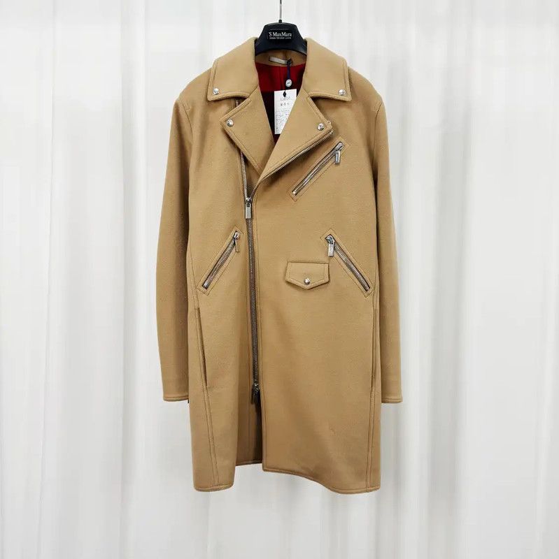 Dior Dior Camel Wool Logo Mid-Length Coat 0089 Size US M / EU 48-50 / 2 - 1 Thumbnail