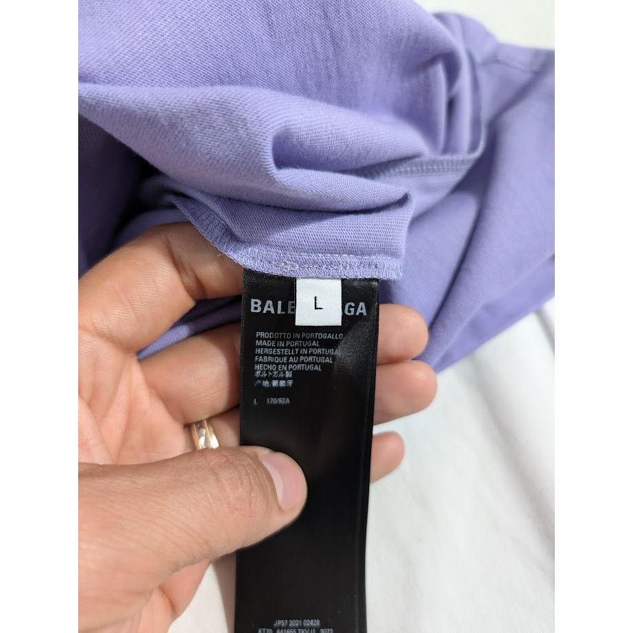 Balenciaga o1rshd1 Political Logo Large Fit T-Shirt Size US L / EU 52-54 / 3 - 13 Thumbnail