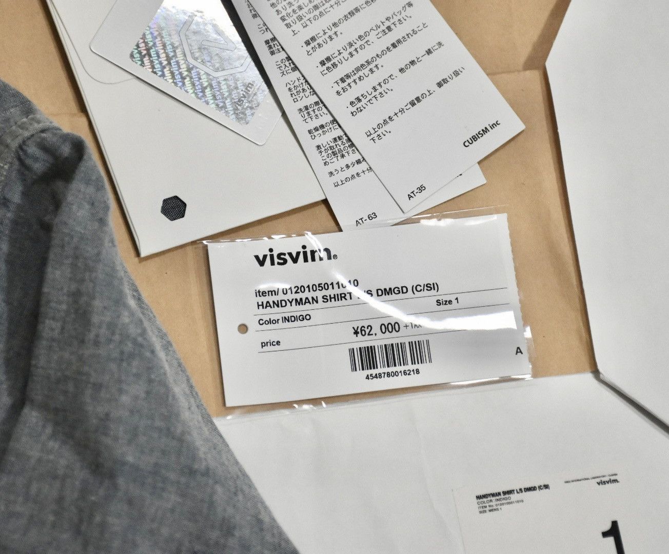Visvim Visvim 20ss Handyman Shirt Dmgd（C/SI） Size US S / EU 44-46 / 1 - 9 Thumbnail