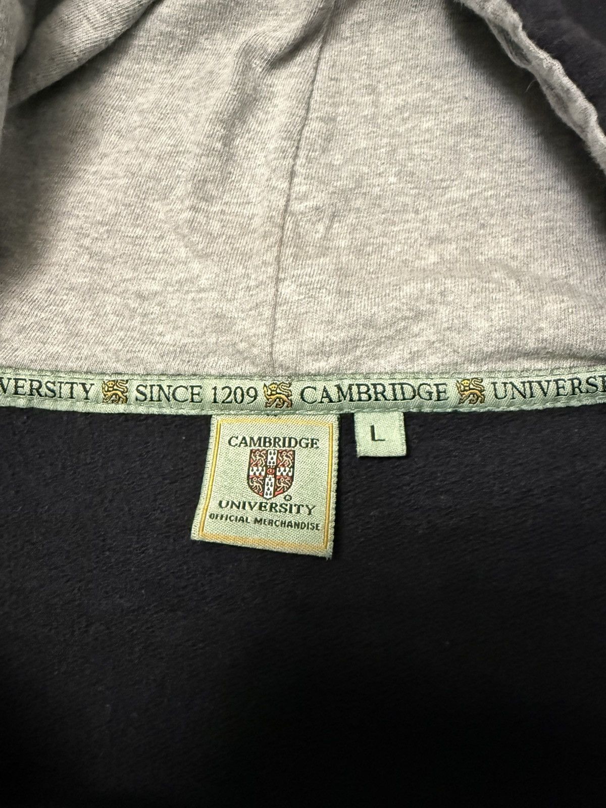 Vintage Vintage Cambridge University Black Zip Up Jacket Size Large Size US L / EU 52-54 / 3 - 4 Thumbnail