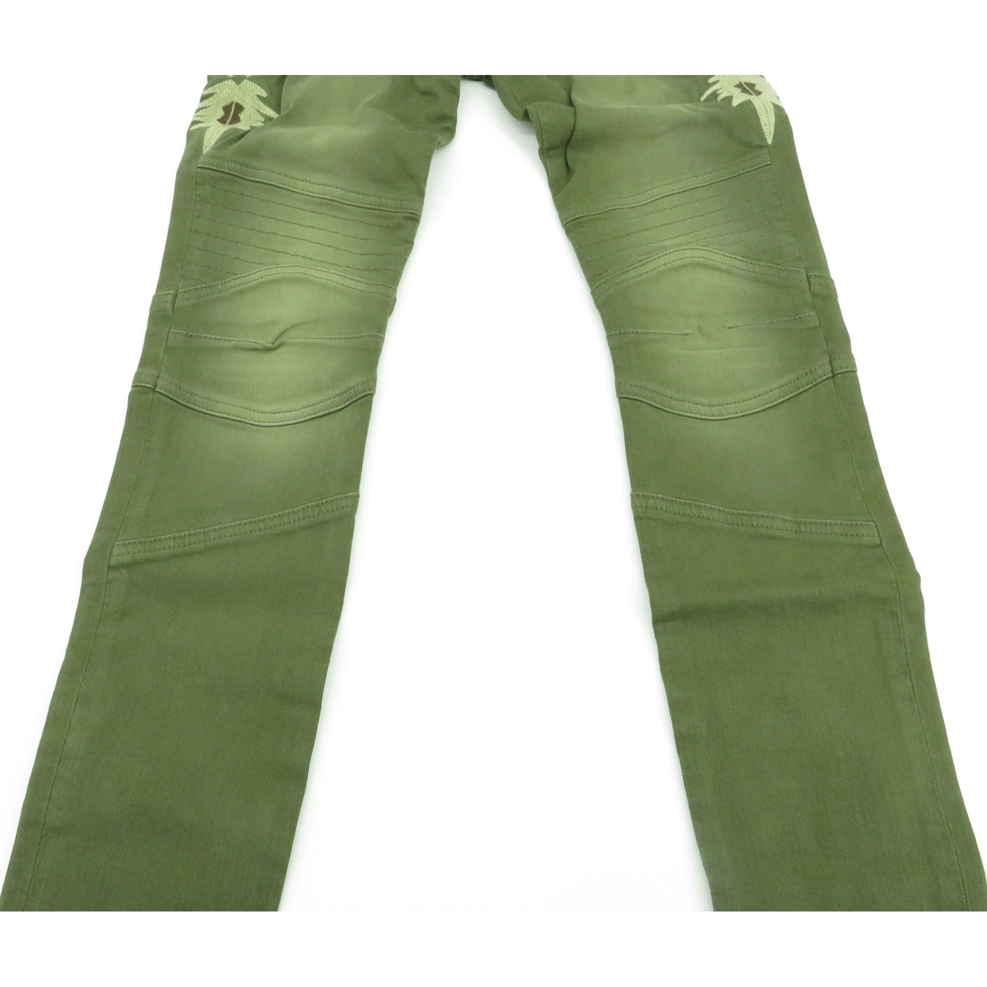 Miss Me Miss Me Vintage Womens Skinny Jeans Olive Green Embroidered Size 24" / US 00 / IT 34 - 6 Thumbnail