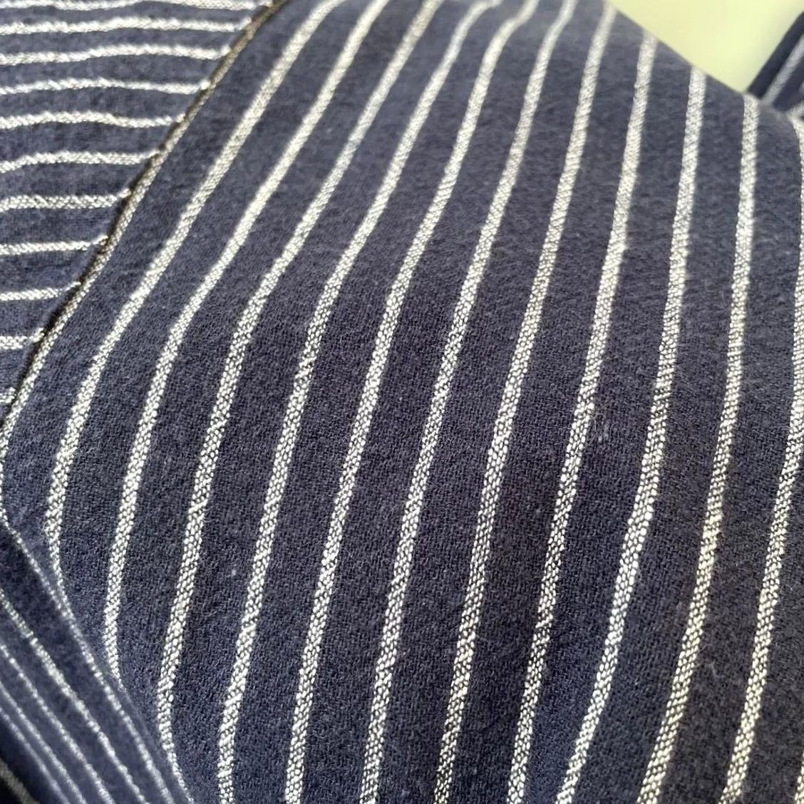 Vintage VINTAGE NEWLYN FISHERMAN'S SMOCKS Shirt XXL Navy Stripe Mens Size US XXL / EU 58 / 5 - 6 Thumbnail