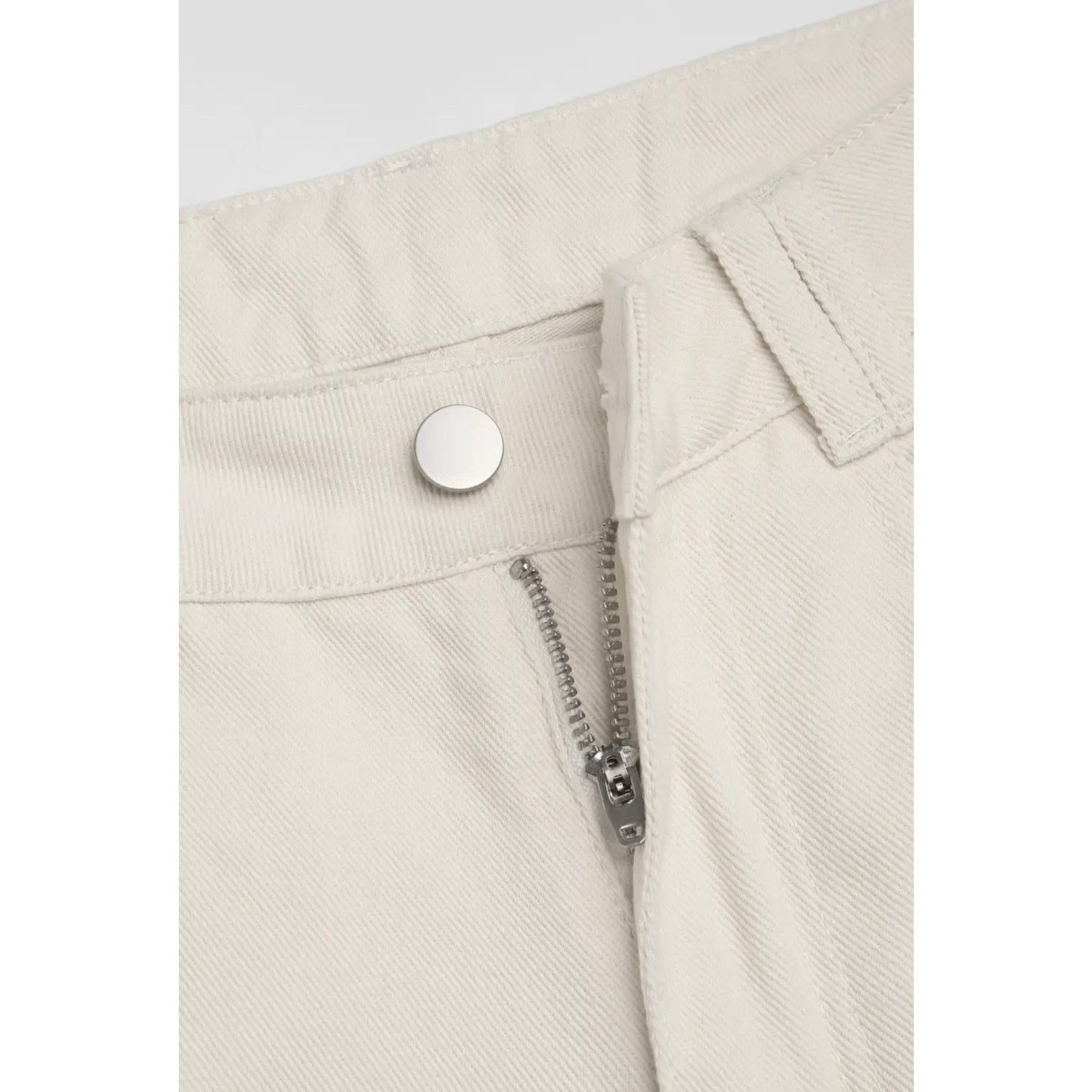 Cider Cider Women’s Small White Denim High Waist Wide Leg Jeans Size 28" / US 6 / IT 42 - 4 Thumbnail
