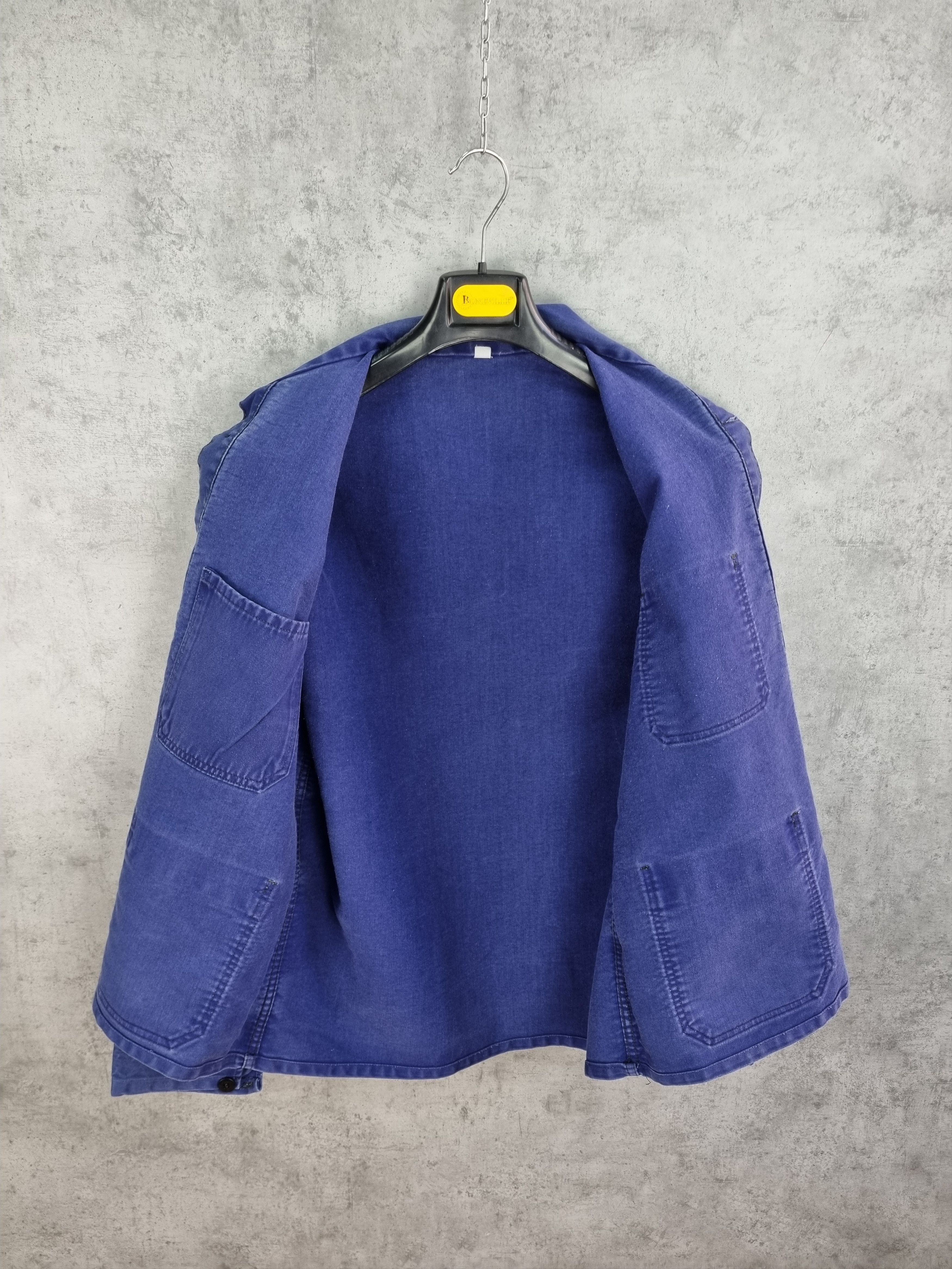 Le Laboureur Vintage French Chore Worker Relaxed Fit Faded Light Jacket Size US XL / EU 56 / 4 - 13 Thumbnail