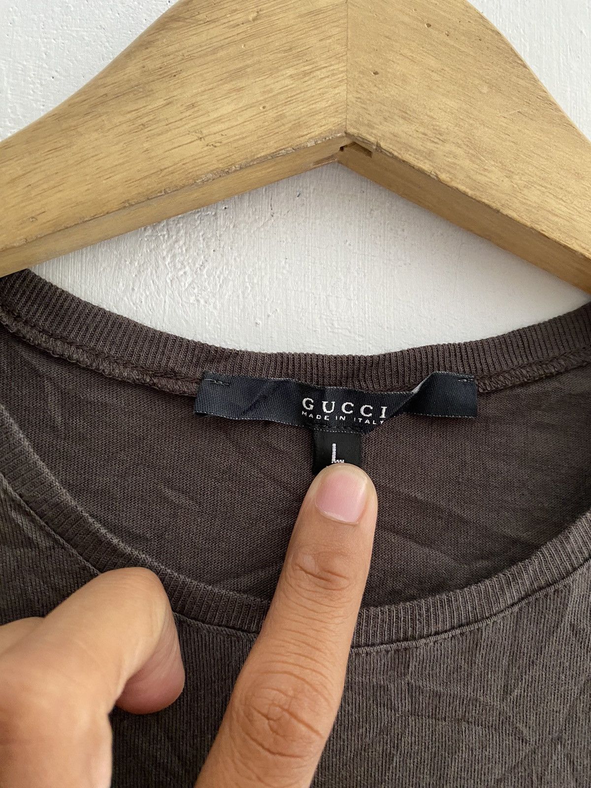 Gucci Gucci blank tshirt Size L / US 10 / IT 46 - 3 Thumbnail