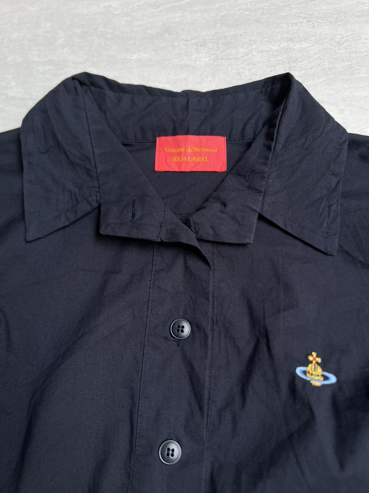 Vivienne Westwood VIVIENNE WESTWOOD Asymetrical Navy Shirt Size S / US 4 / IT 40 - 10 Thumbnail