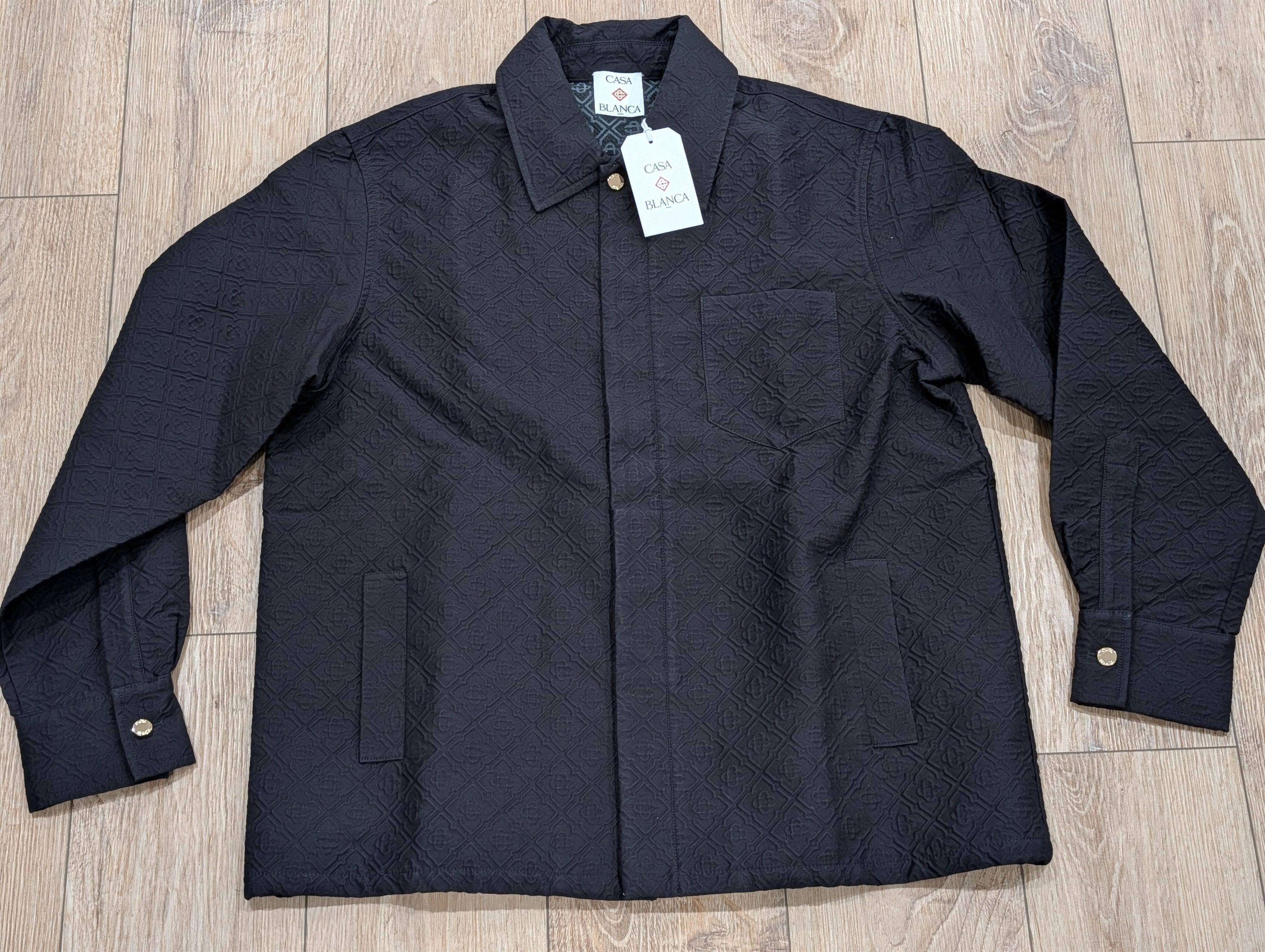 Casablanca CASABLANCA Jacquard Shirt Jacket Black Large Size US L / EU 52-54 / 3 - 1 Thumbnail