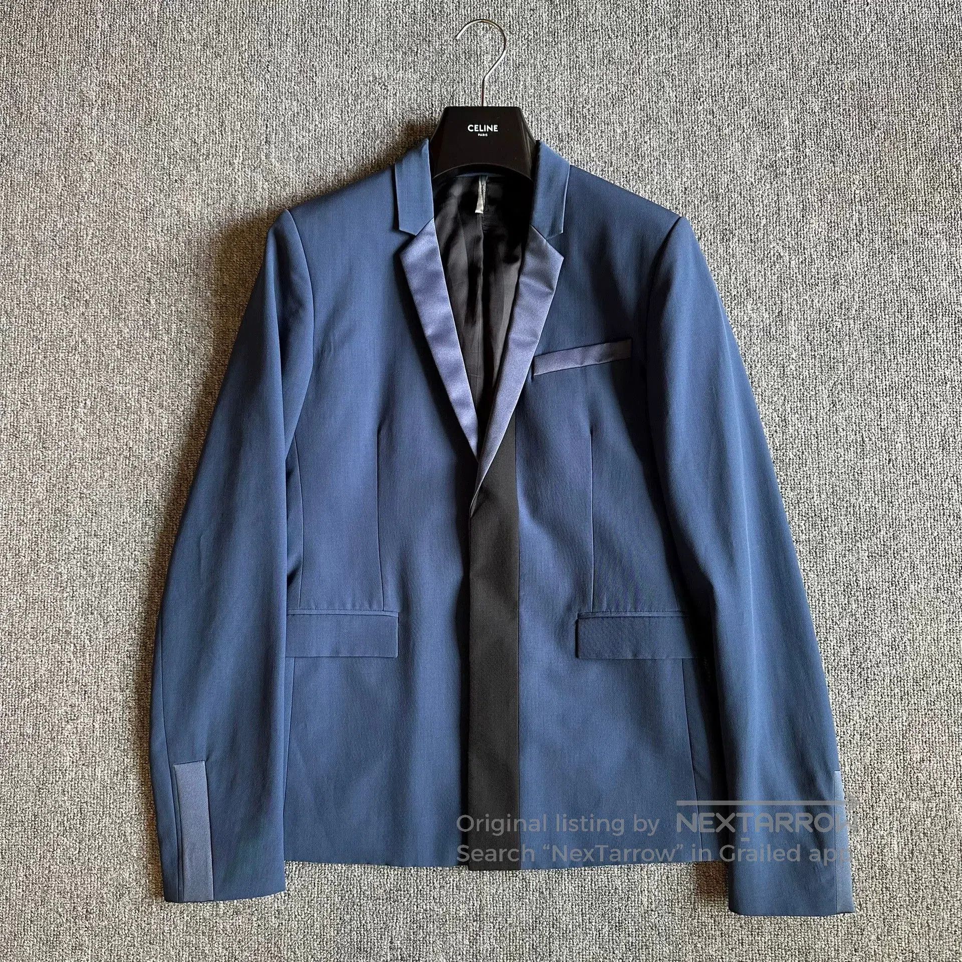 Dior Dior Elegant Blue Wool Suit Jacket. Size US L / EU 52-54 / 3 - 1 Thumbnail