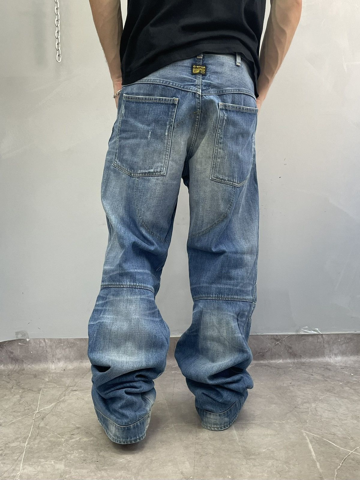 G-Star G-star Raw Denim Blue Jeans Vintage baggy y2k Style Pants Size US 36 / EU 52 - 10 Thumbnail