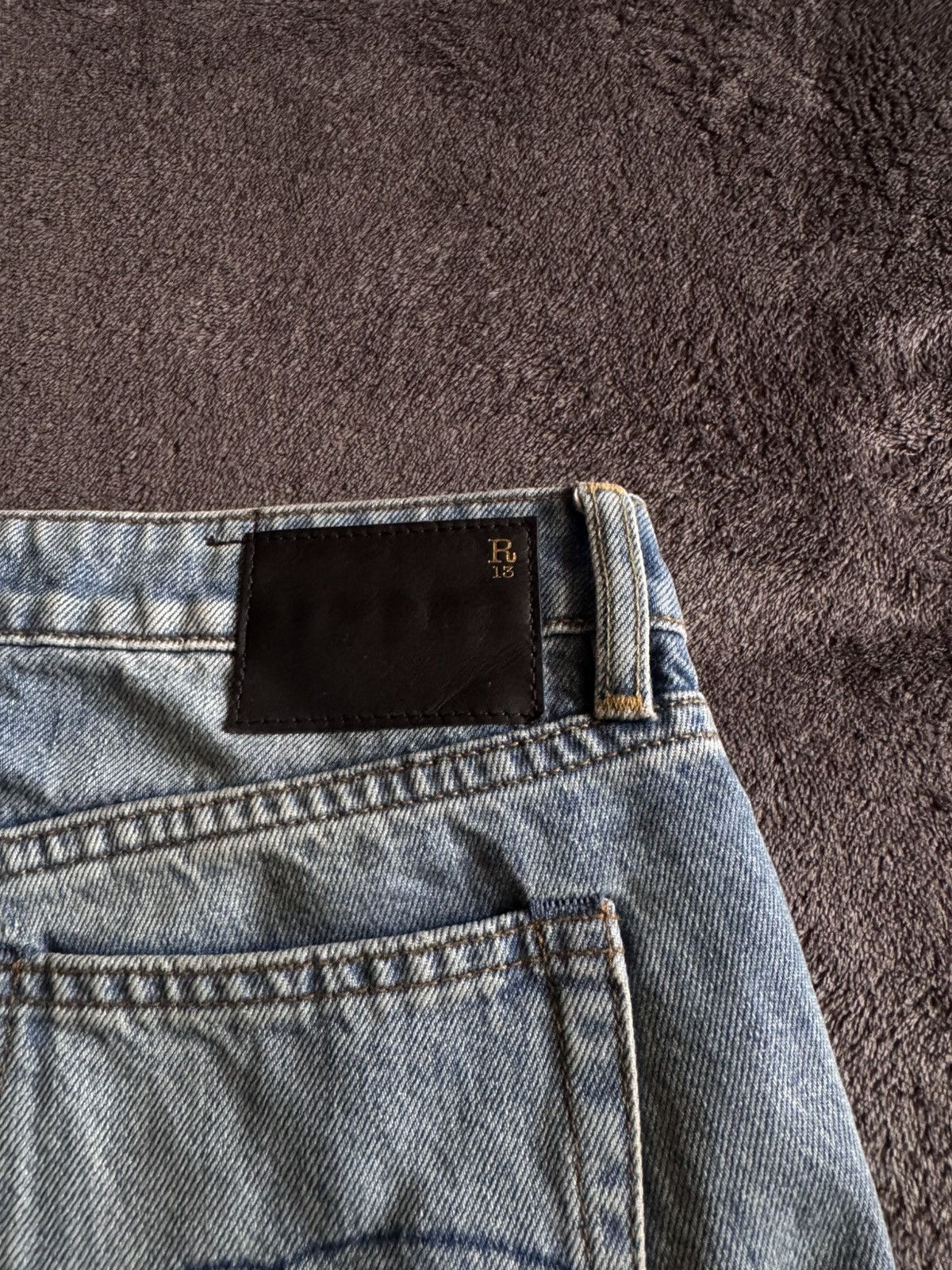 R13 R13 Kick Fit Long Denim Jeans Size 25" / US 0 / IT 36 - 19 Thumbnail