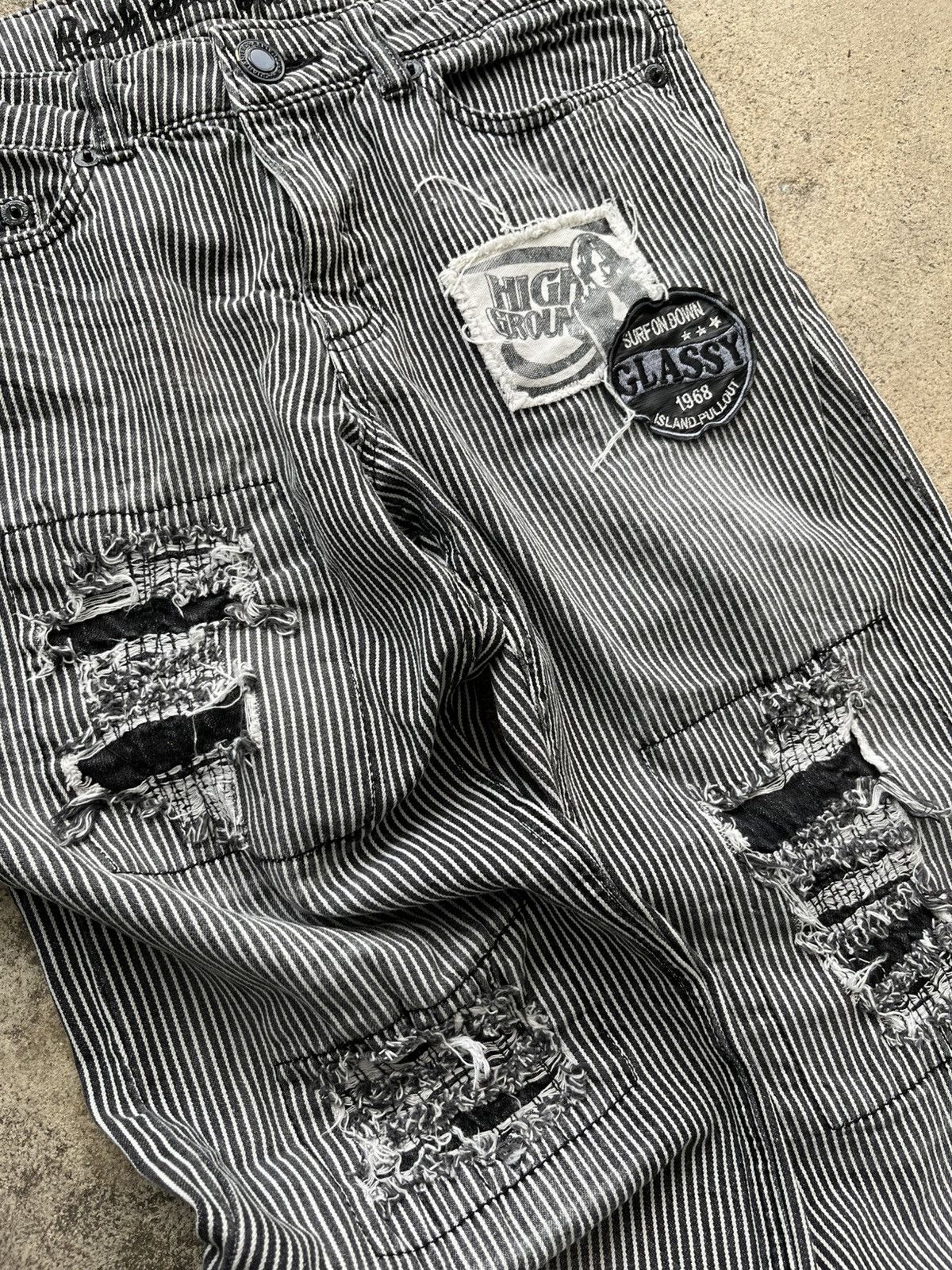 Hysteric Glamour Hysteric glamour style / Striped distressed patchwork Size US 34 / EU 50 - 4 Thumbnail