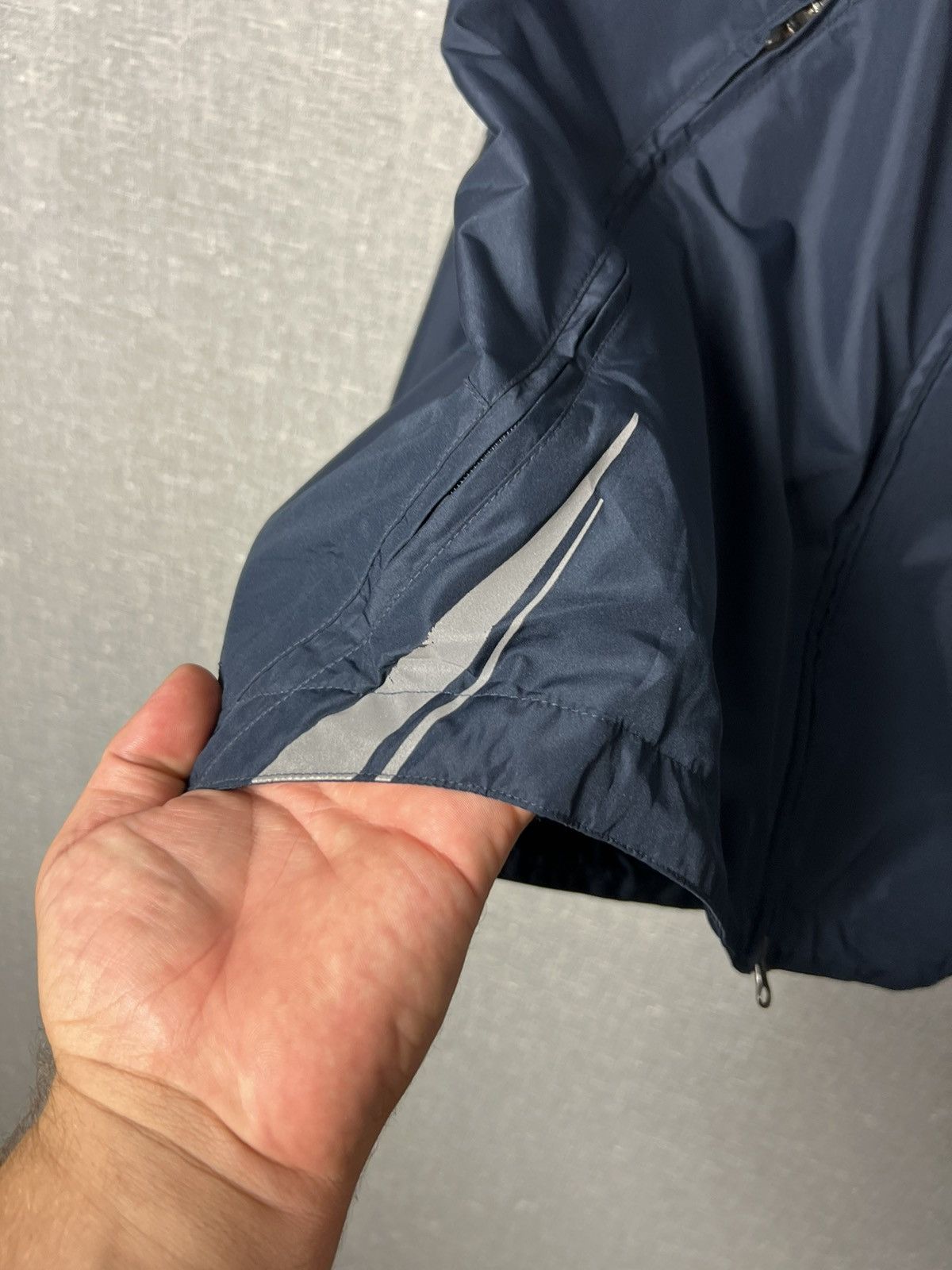 Nike Vintage Nike Swoosh Nylon Windbreaker Track Jacket Drill Size US L / EU 52-54 / 3 - 13 Thumbnail
