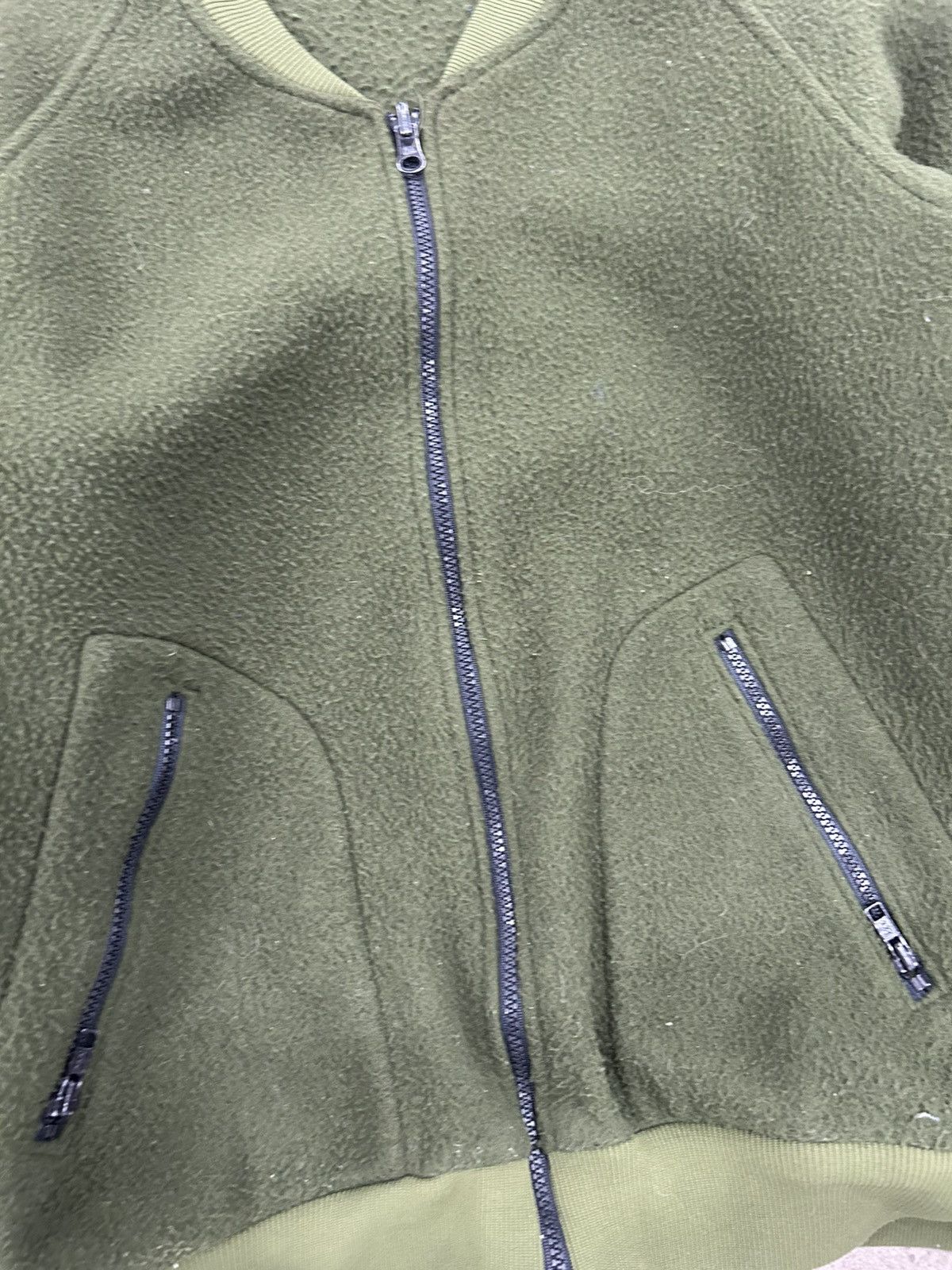Columbia Vintage Columbia USA Made Fleece Bomber Jacket Olive Green Size US L / EU 52-54 / 3 - 3 Thumbnail