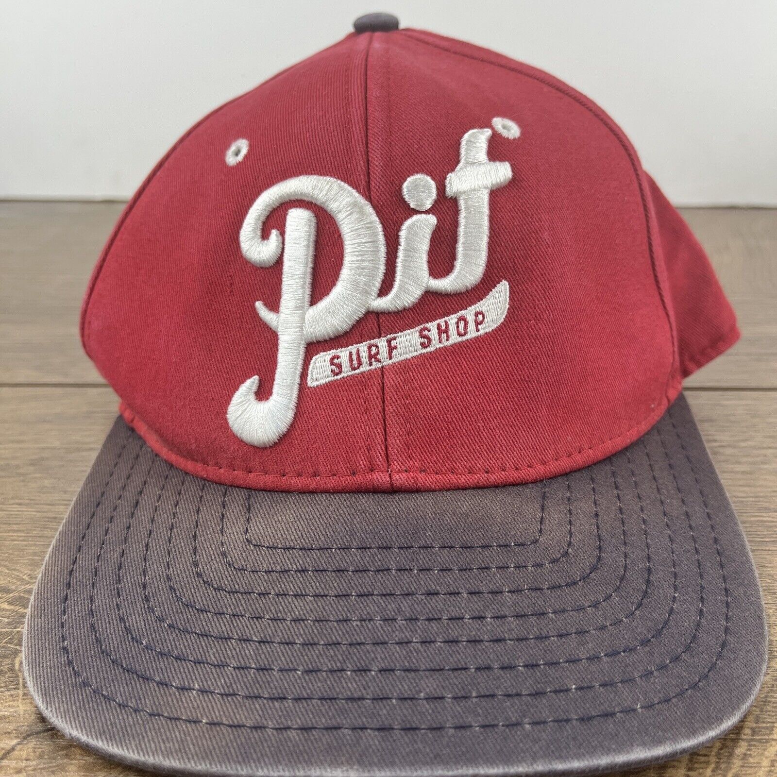 Other Pit Surf Shop Hat Pit Surf Red Hat Snapback Adjustable Adult Size ONE SIZE - 4 Thumbnail