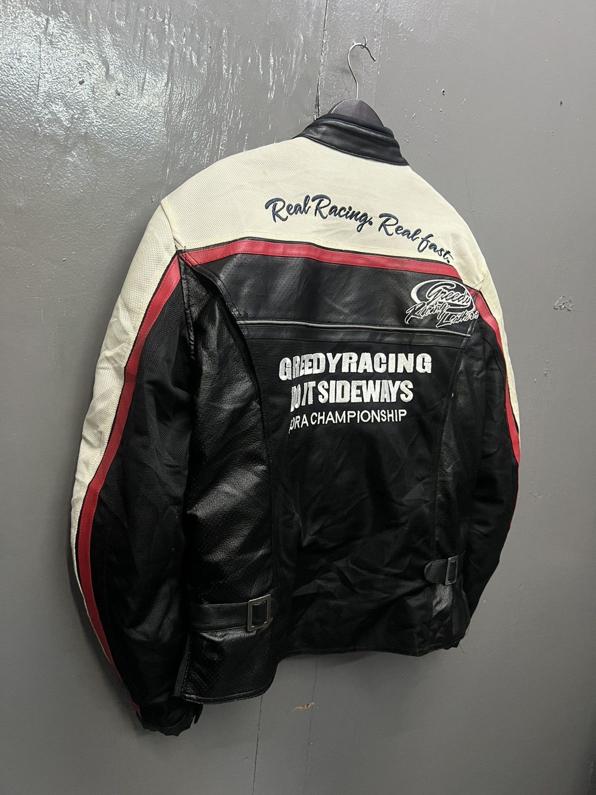 Japanese Brand Greedy Racing Biker Jacket Size US XL / EU 56 / 4 - 5 Thumbnail