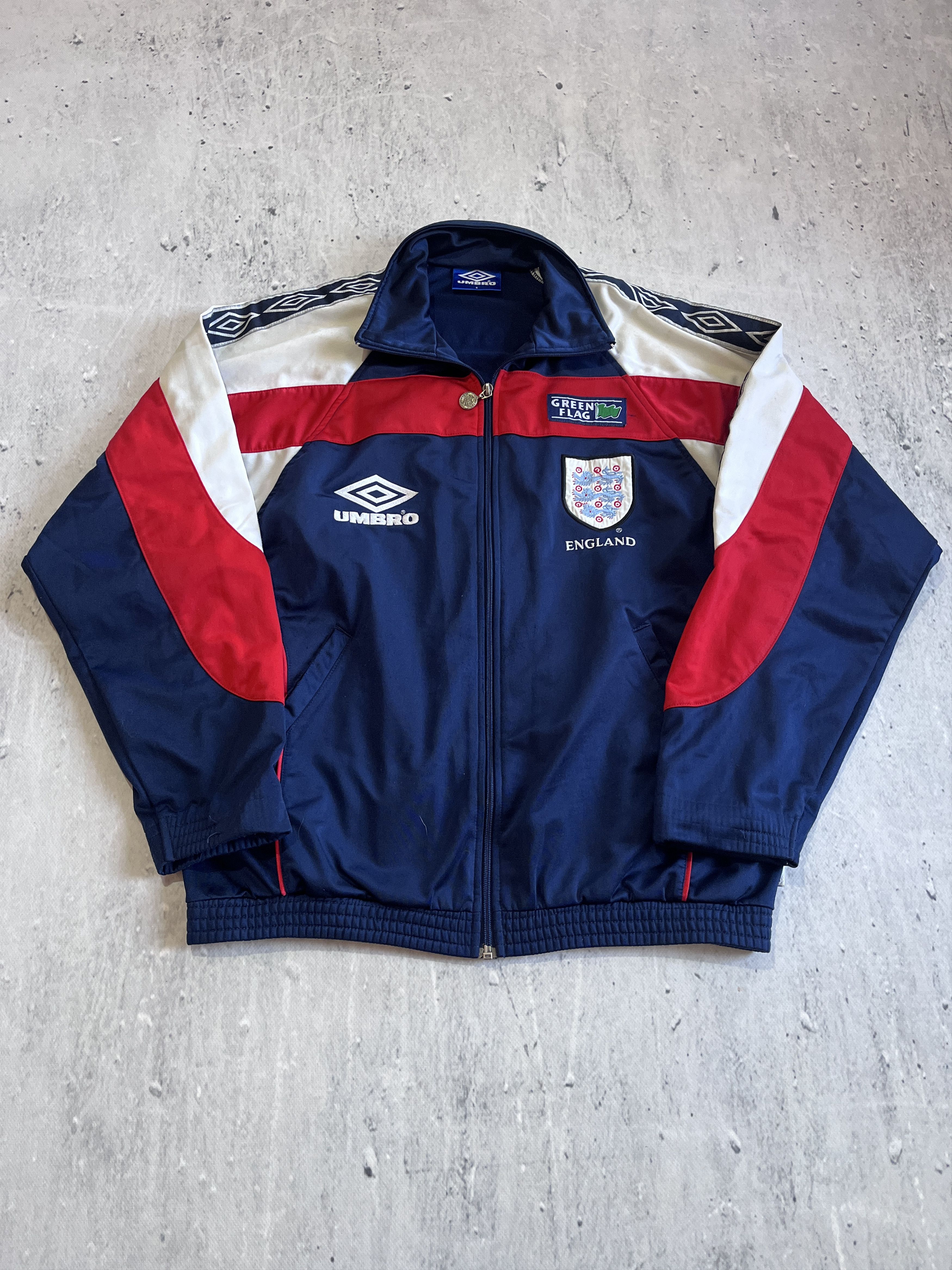 Umbro UMBRO ENGLAND VINTAGE 90S FOOTBALL SOCCER TRACK JACKET Size US S / EU 44-46 / 1 - 1 Thumbnail