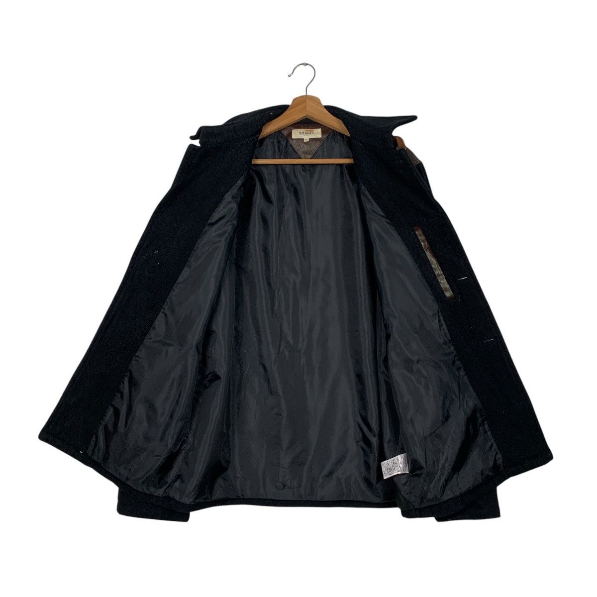 Leather TOMMY Wool Leather Button Jacket #2133-C94 Size US XL / EU 56 / 4 - 11 Thumbnail