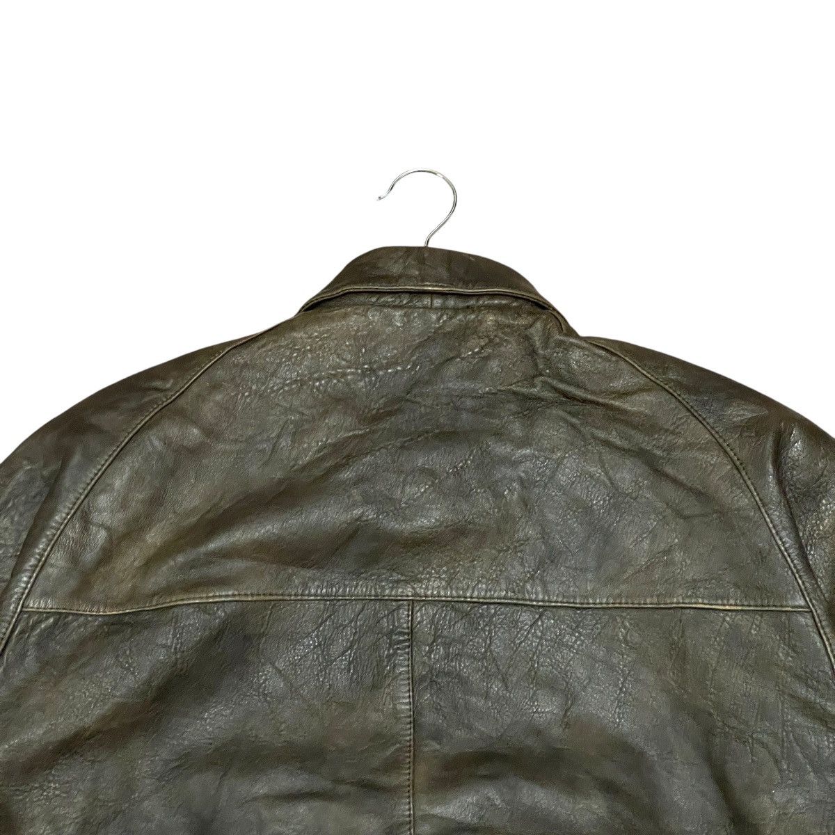 Leather Vintage Zufolo Sheepskin Flight Leather Bomber Jacket Size US L / EU 52-54 / 3 - 18 Thumbnail
