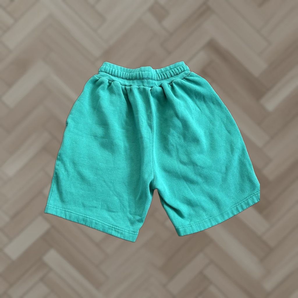 Vintage VINTAGE Paris Sport Club Men Sweat Shorts Green Medium Athletic Elastic Waist Pull On Size US 31 - 1 Thumbnail