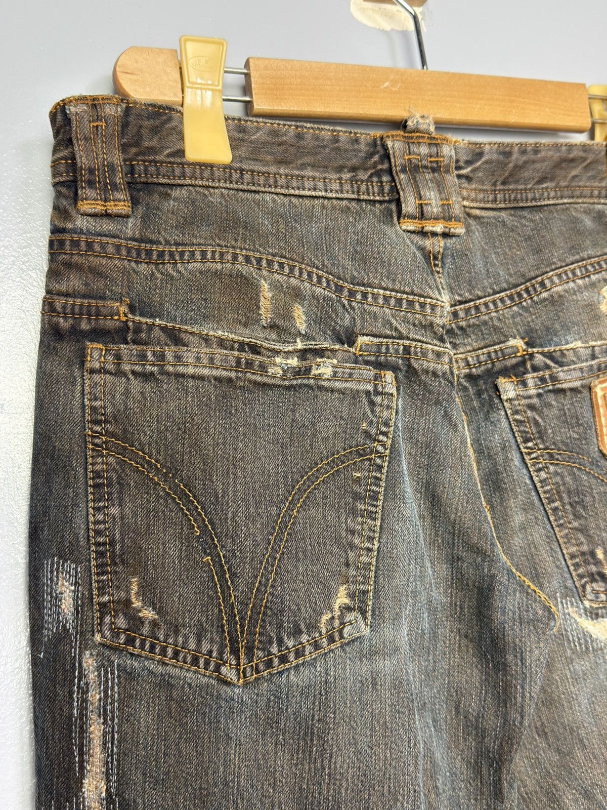 Dolce & Gabbana FW2006 Dolce & Gabbana Distressed Grey Relaxed Denim Jeans Size US 32 / EU 48 - 17 Thumbnail