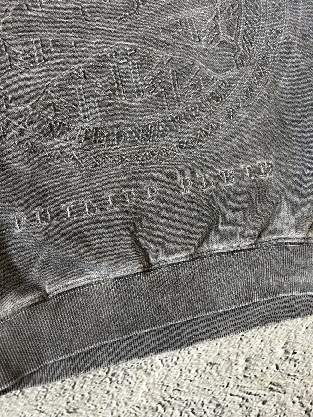 Designer Philipp Plein Skull sweatshirt grey crewneck Size US L / EU 52-54 / 3 - 2 Thumbnail