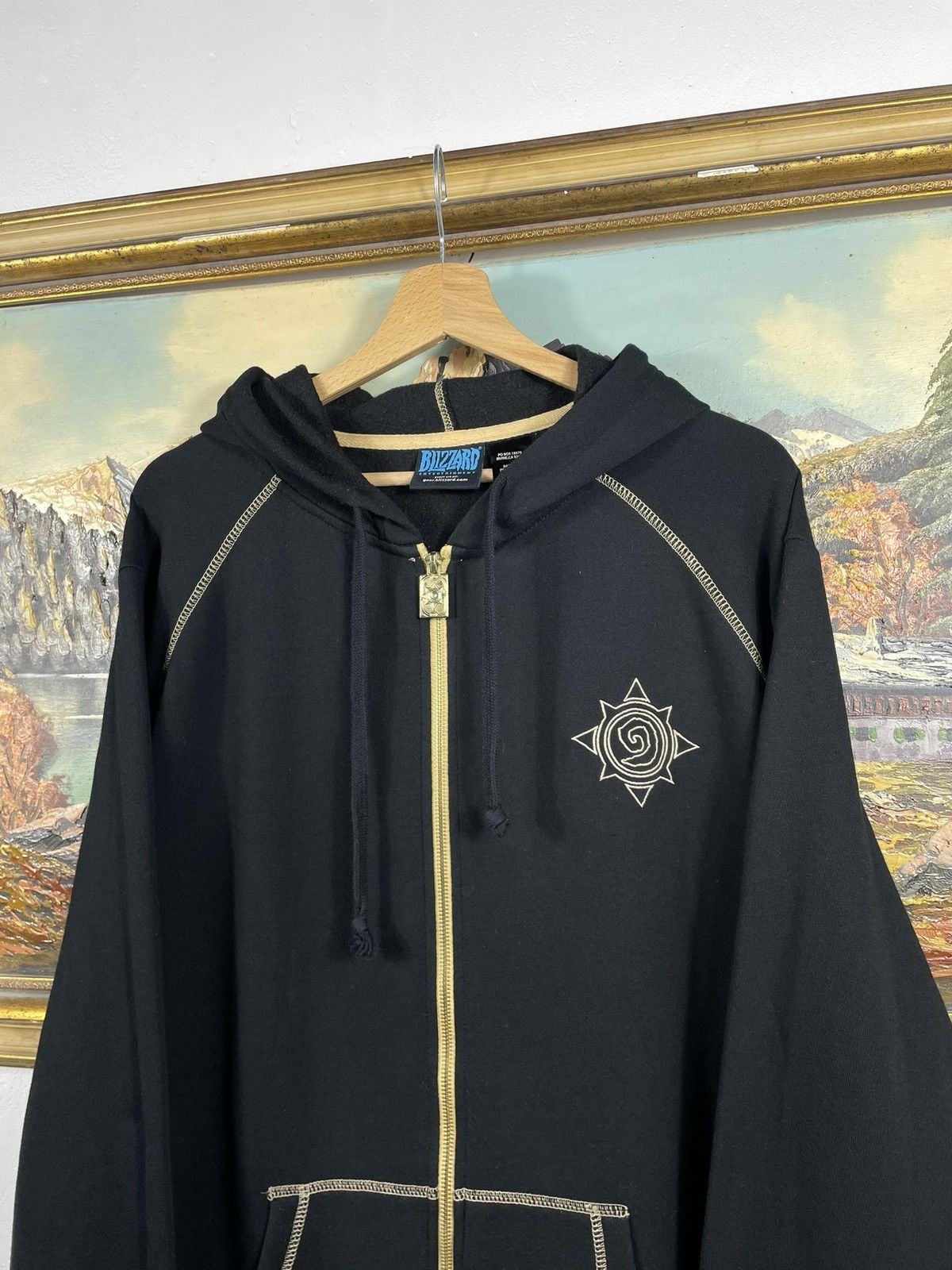 Playstation × The Game × Vintage Black zip up the game gaming hoodie Hearthstone Blizzard Size US XL / EU 56 / 4 - 5 Thumbnail